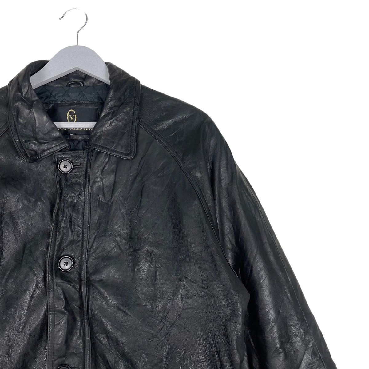 Gianni Valentino × Vintage 💥80s GIANNI VALENTINO GENUINE LEATHER JACKET Size US M / EU 48-50 / 2 - 5 Thumbnail