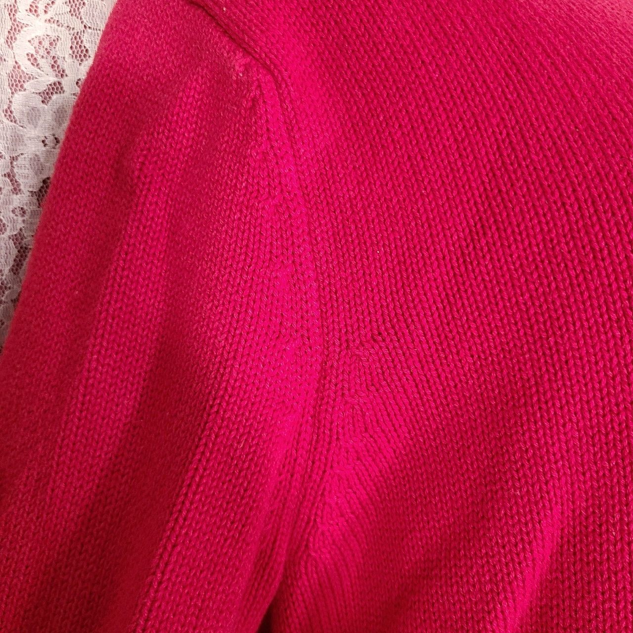 Chaps Vintage 90s chaps red knit sweater size XL Size XL / US 12-14 / IT 48-50 - 7 Thumbnail