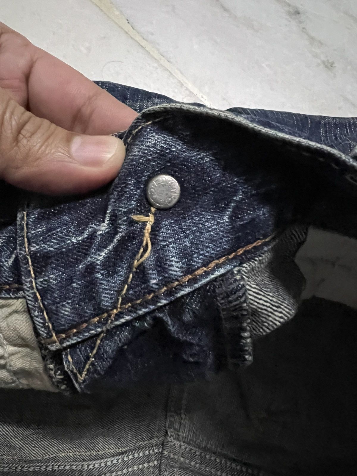 Kapital EDWIN 503 BLUE TRIP MUD WASH BOOTCUT JEANS Size US 32 / EU 48 - 20 Thumbnail