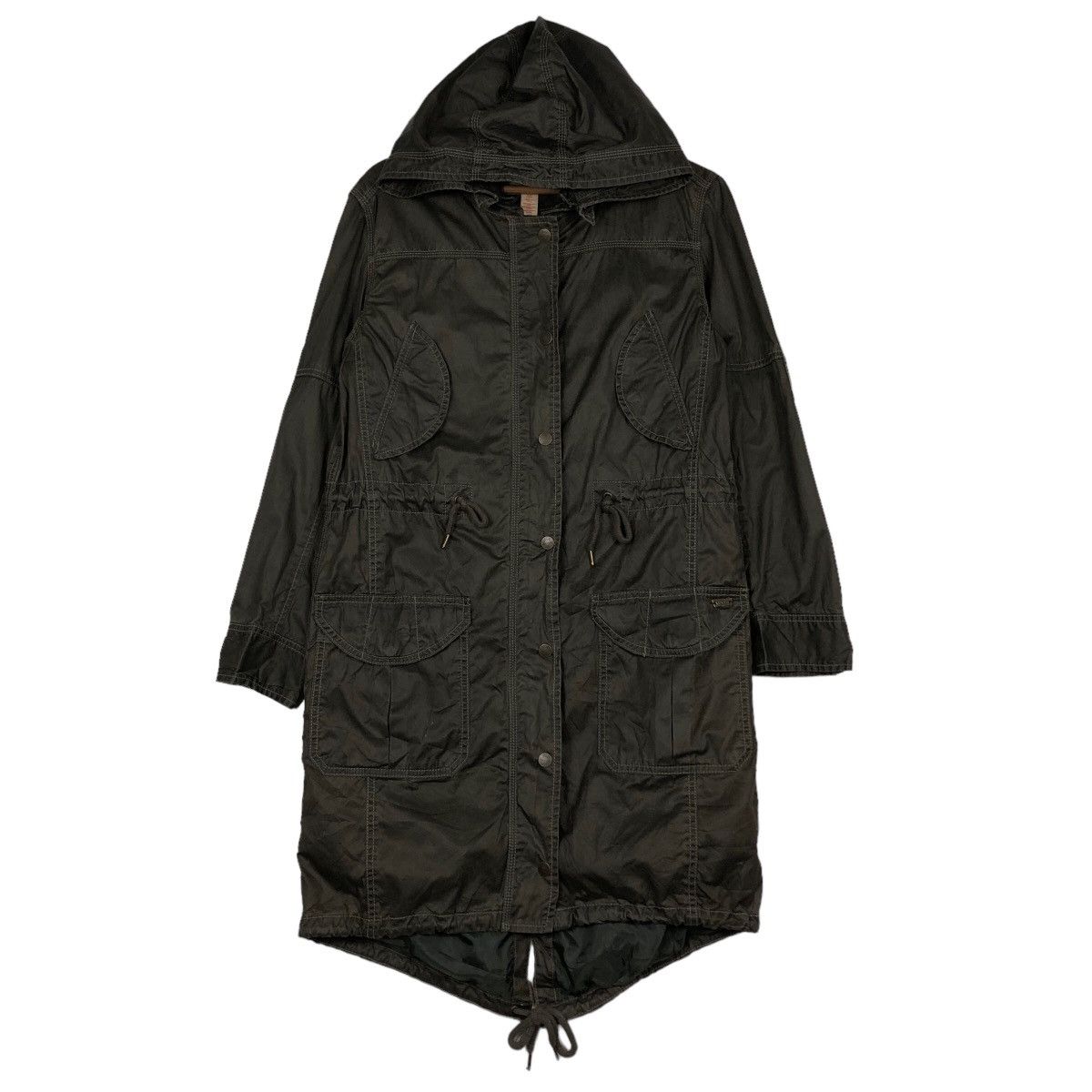 Japanese Brand 🔥Vintage Wax Fish Tail Parka Jacket Levi’s Biker Parachute Size US S / EU 44-46 / 1 - 1 Thumbnail