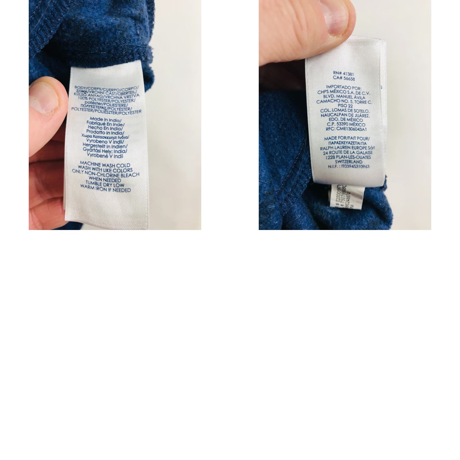 Chaps Chaps Shirt Mens Medium Blue Fleece Button Up with Pockets Shirt Size US M / EU 48-50 / 2 - 8 Thumbnail