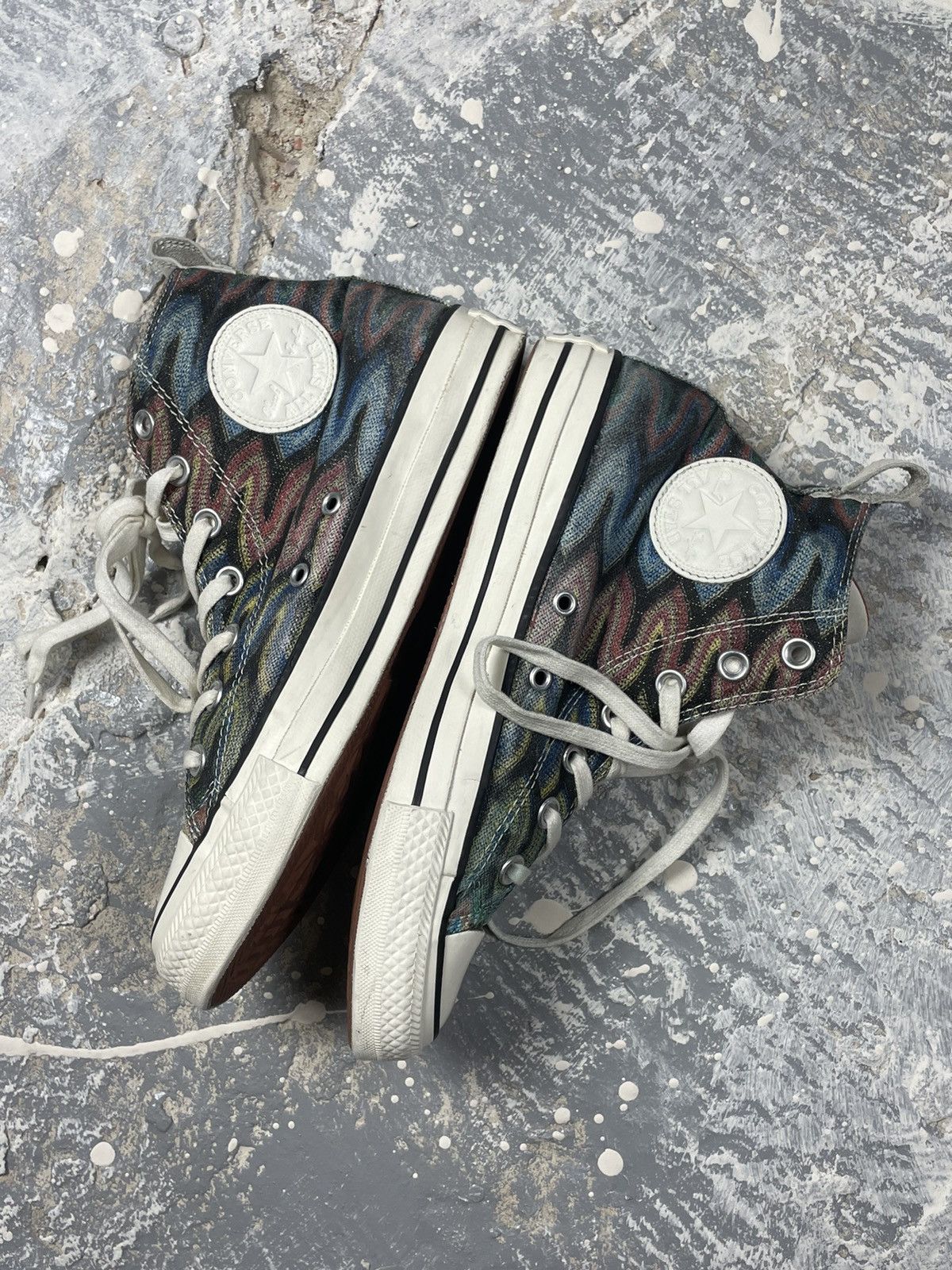 Converse × Missoni Converse Missoni Chuck Taylor All Star Hi Top Sneakers Size US 7 / IT 37 - 6 Thumbnail