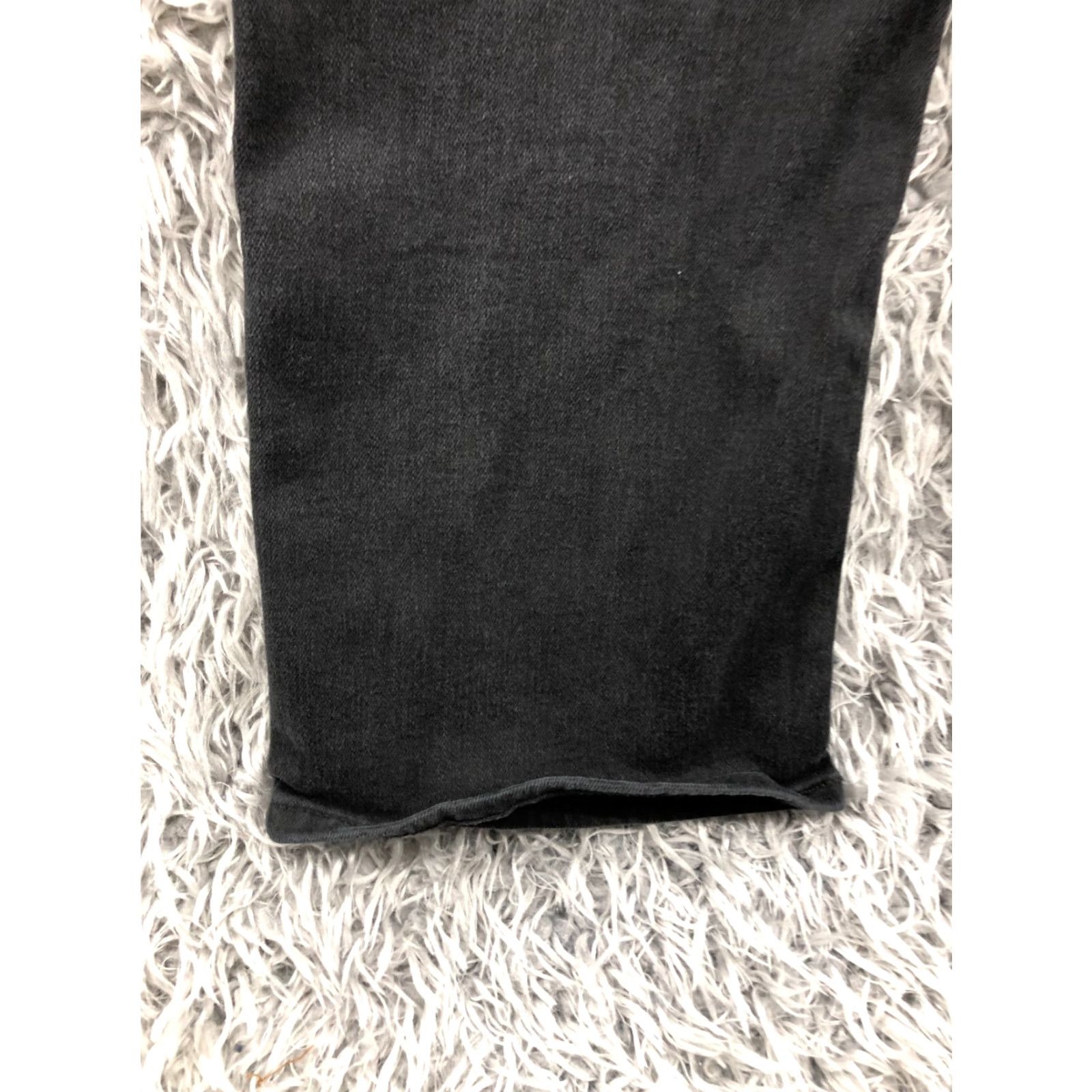 Lee Lee Jeans 18P Petite Womens Dark Wash Black Stretch Denim 5-Pocket High Rise Straight Jeans Lee Classic Fit Womens Size 40" / US 18 - 7 Thumbnail