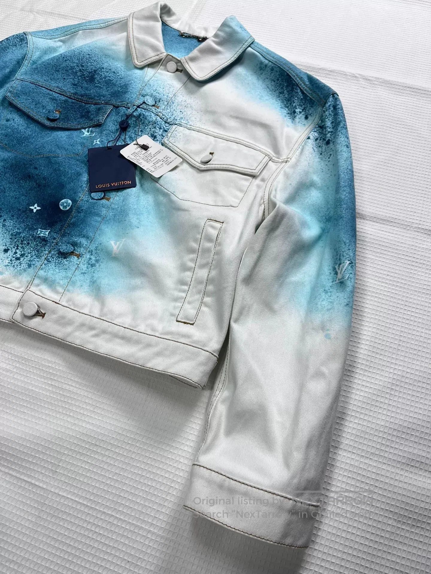 Louis Vuitton Louis Vuitton Spray-Painted Denim Jacket. Size US M / EU 48-50 / 2 - 4 Thumbnail