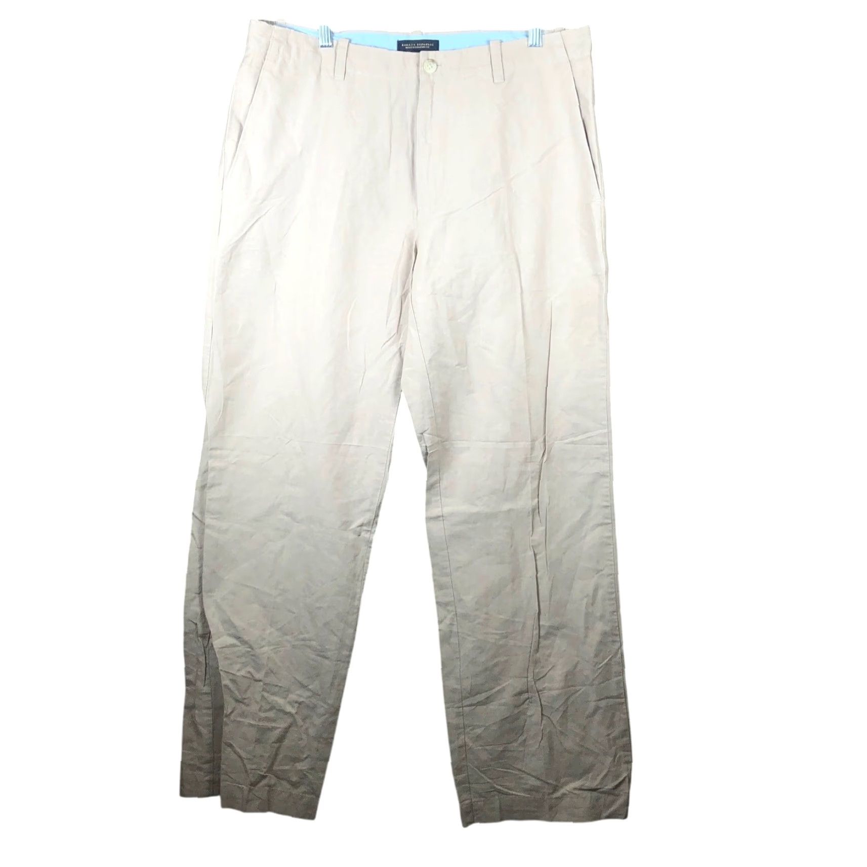 Banana Republic Banana Republic Mens Pants Tan Modern Relaxed Fit Linen Cotton Blend 35x32 Pants Casual Work Formal Shirt Size US 35 - 2 Thumbnail