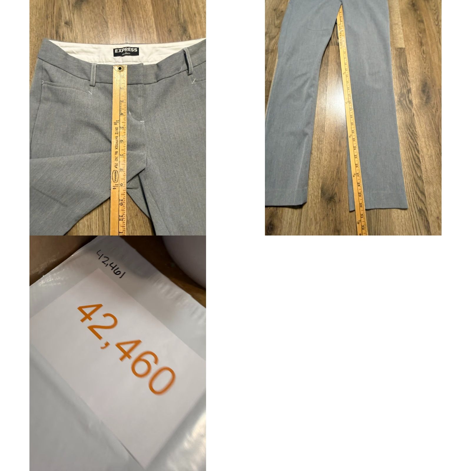 Express Express Pants Women's 2R Gray Dress Pants Straight Leg Pockets COLUMNIST Regular Size 2R Mens? Girls? Size 26" / US 2 / IT 38 - 8 Thumbnail