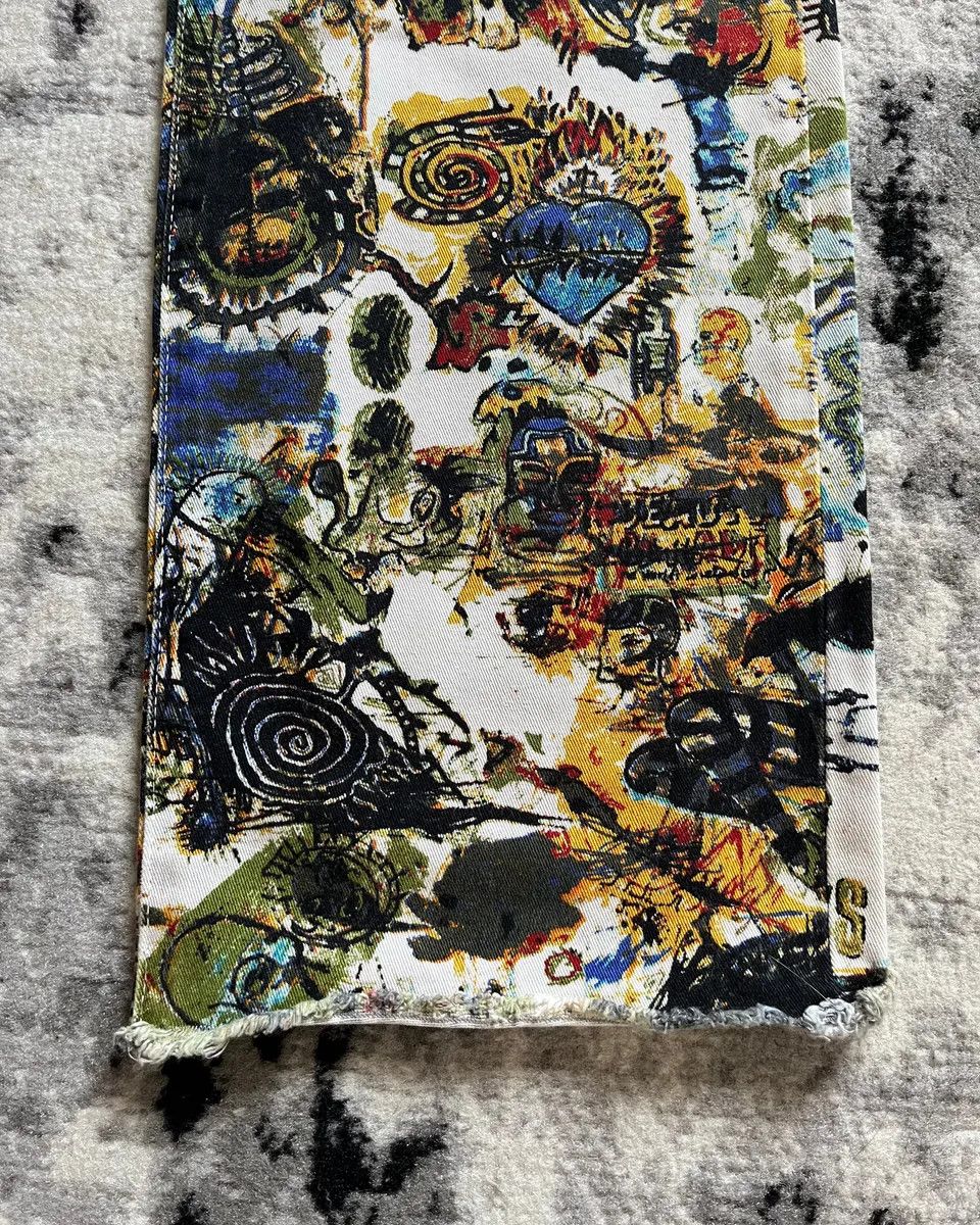 Jean Paul Gaultier × Vintage SS2000 Jean Paul Gaultier x Basquiat Artwork Pants Size US 39 - 5 Thumbnail