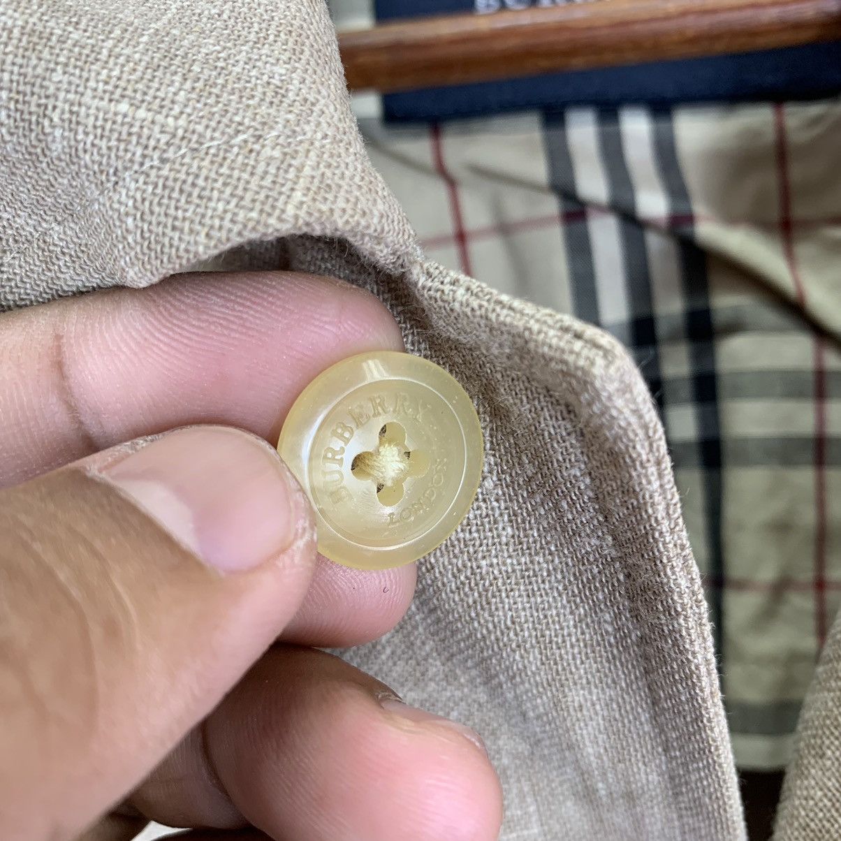 Burberry VINTAGE BURBERRY OF LONDON COTTON LINEN BUTTON SHIRT Size US M / EU 48-50 / 2 - 9 Thumbnail