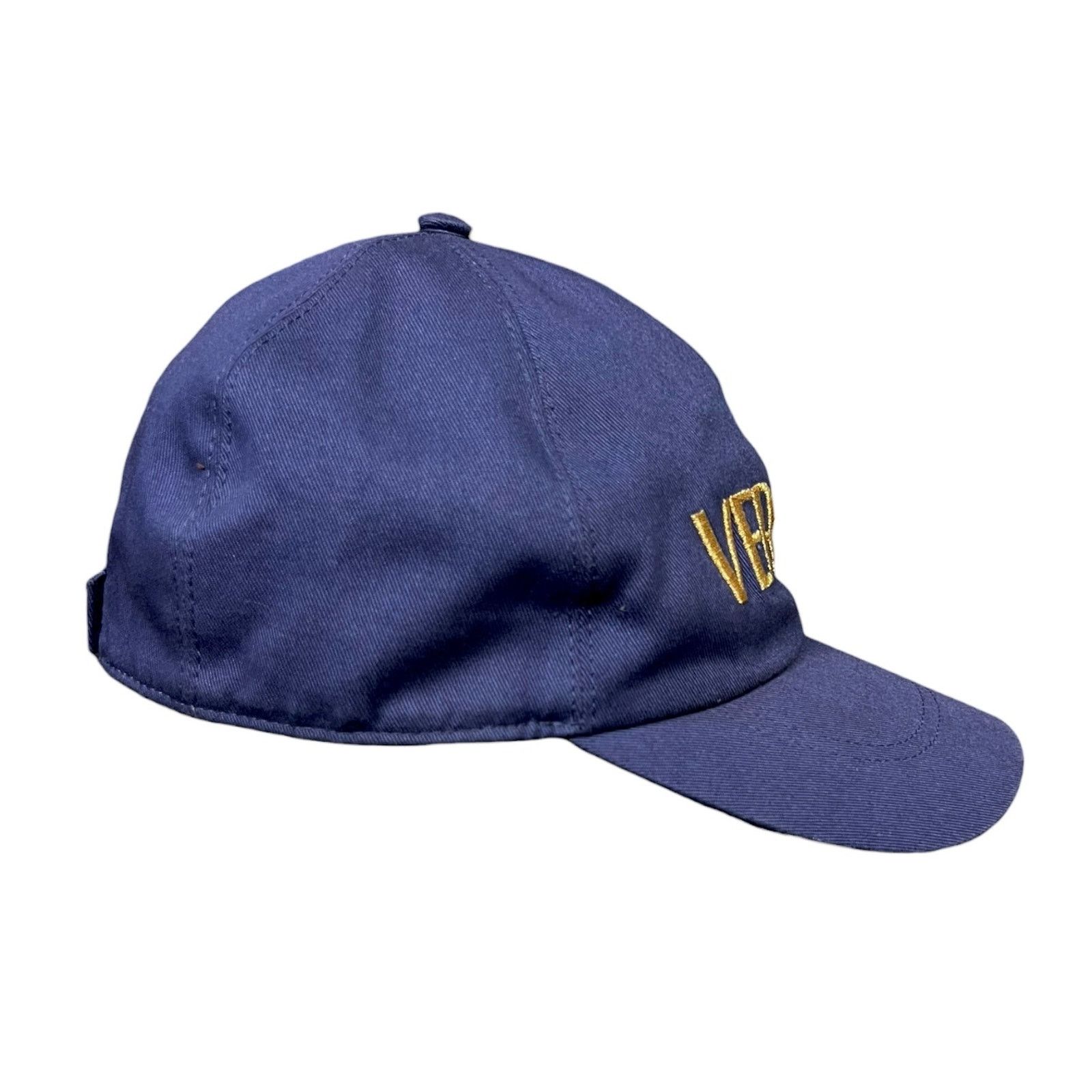 Versace Versace Purple & Gold Signature Logo Strapback Hat Size ONE SIZE - 2 Thumbnail