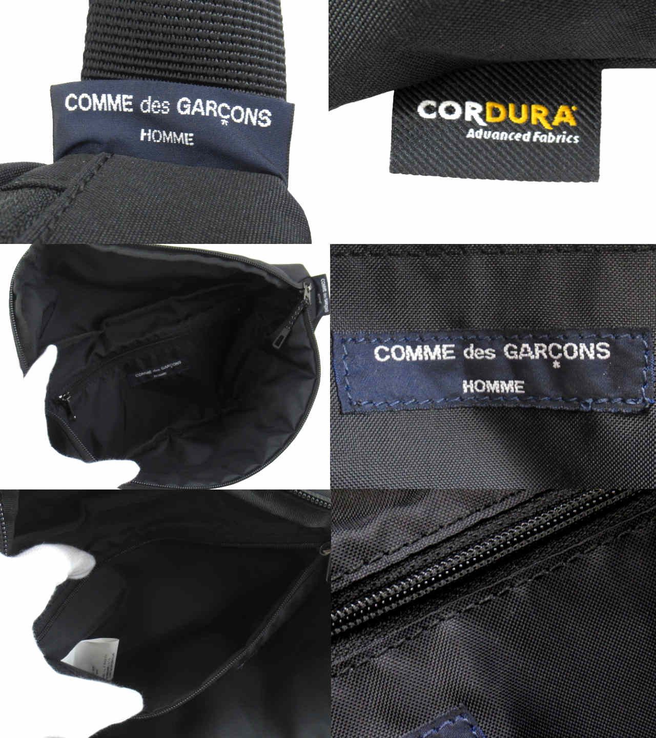 Comme des Garcons Homme Bag Ester Cordura Waist Bag Shoulder Bag Zipper Black Size ONE SIZE - 2 Thumbnail