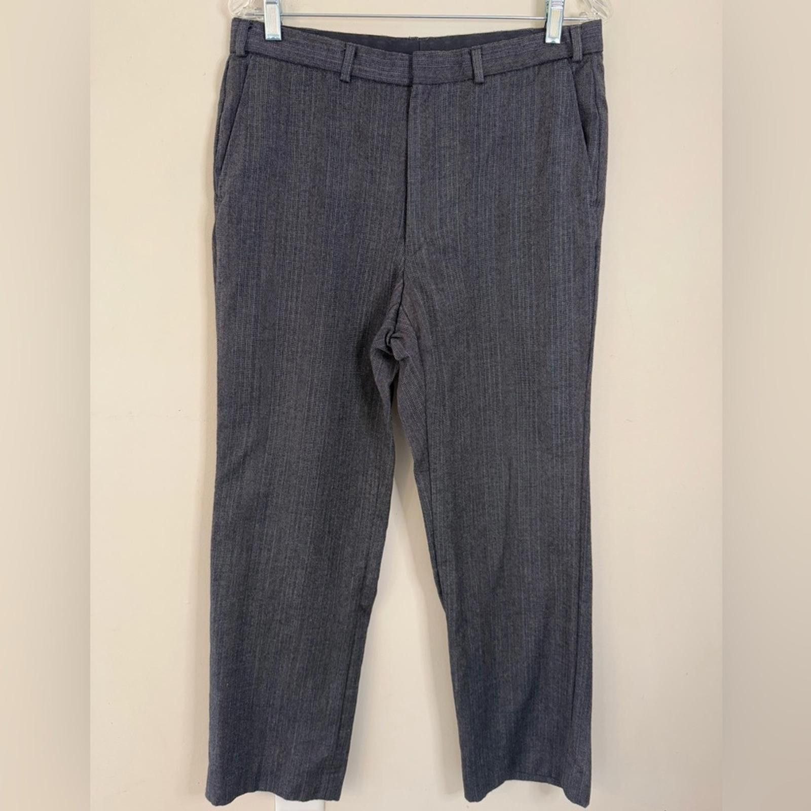 Other Gray plaid pure new wool trousers 32” waist FLAW Size 30" / US 8 / IT 44 - 1 Thumbnail