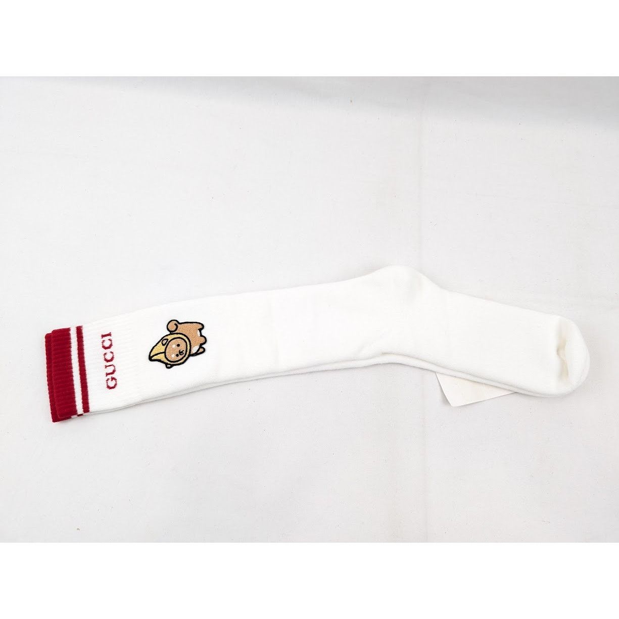 Gucci o1rshd1 Size: M / Socks in White/Red Size ONE SIZE - 2 Thumbnail