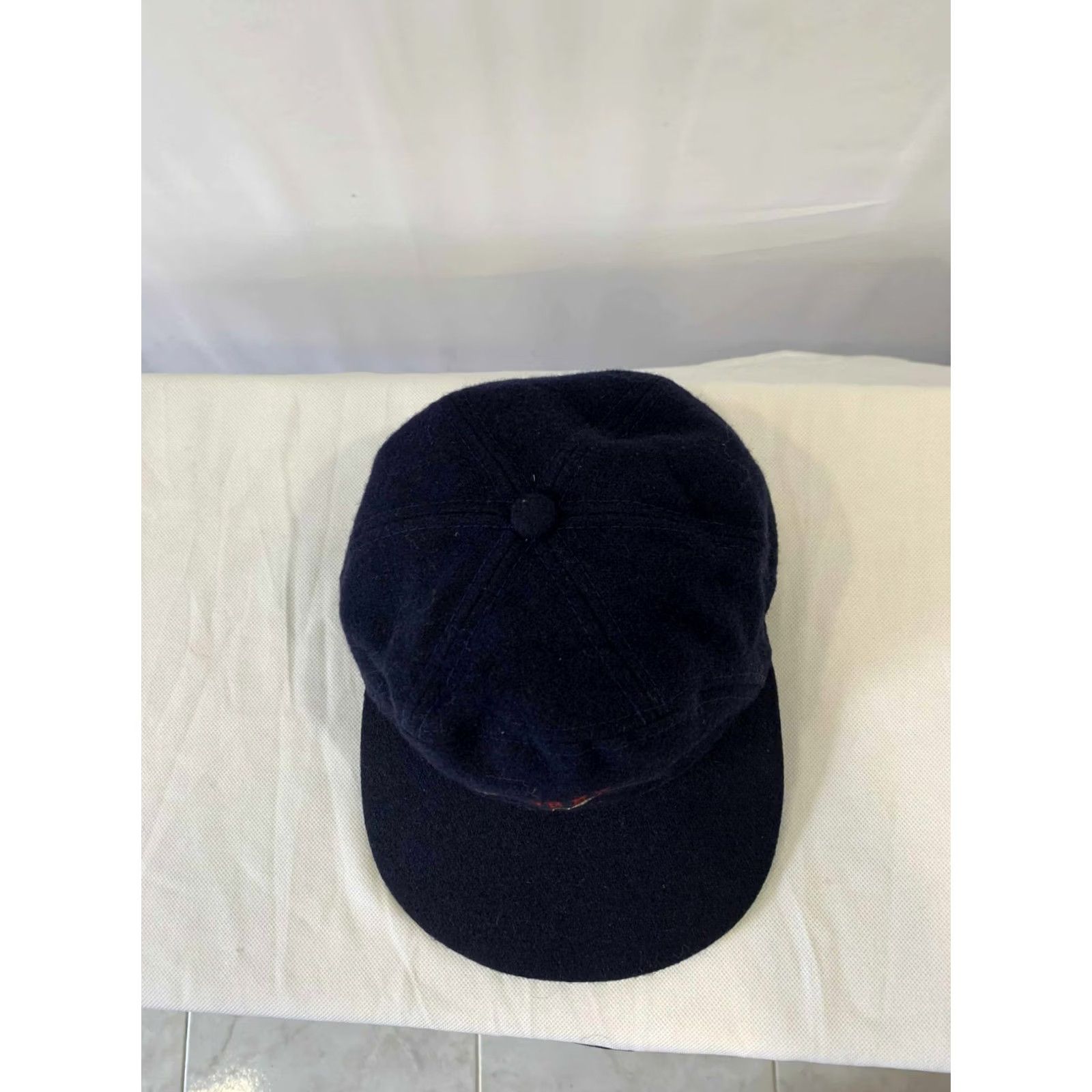 Avirex VINTAGE Avirex USA Navy Blue Wool/Acrylic Baseball Cap Hat One Size Navy blue Men Wool/Acrylic Cap USA 90s Vintage Mens Size ONE SIZE - 3 Thumbnail