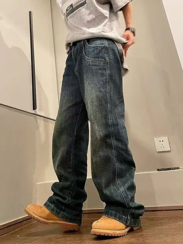 Japanese Brand Kurusu x Miku Men's Vintage Washed Distressed Straight Jeans Size US 32 / EU 48 - 4 Thumbnail