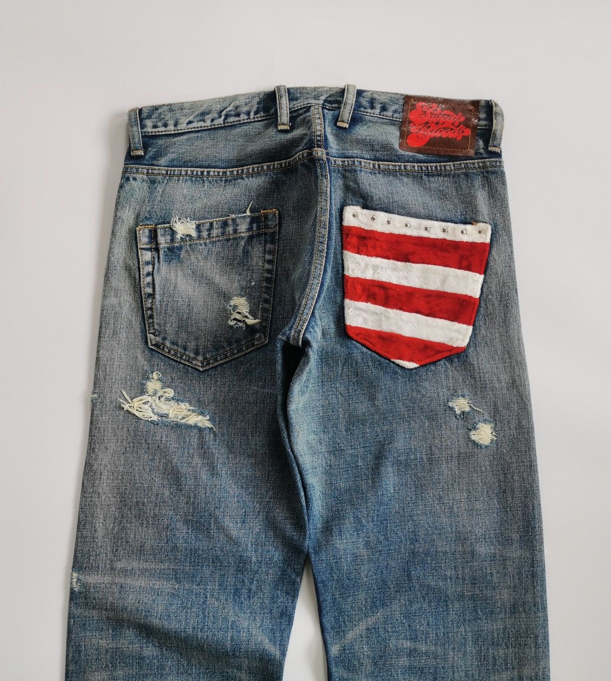 14th Addiction Thrashed Punk Sweats & Bloods RNA Japan Jeans Size US 32 / EU 48 - 11 Thumbnail