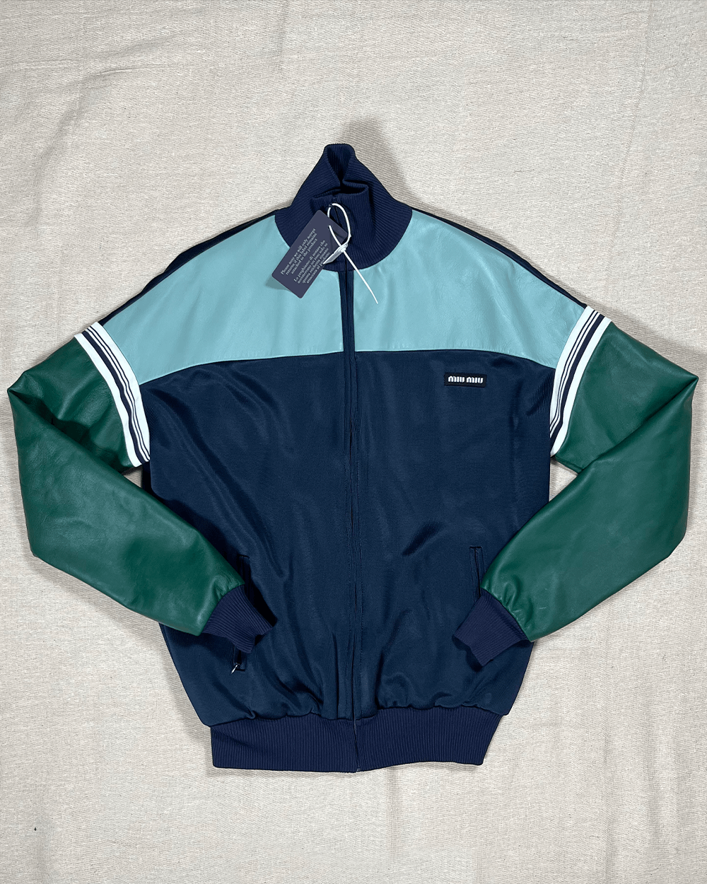 Miu Miu Miu Miu mens lambskin Track Jacket Size US M / EU 48-50 / 2 - 1 Thumbnail