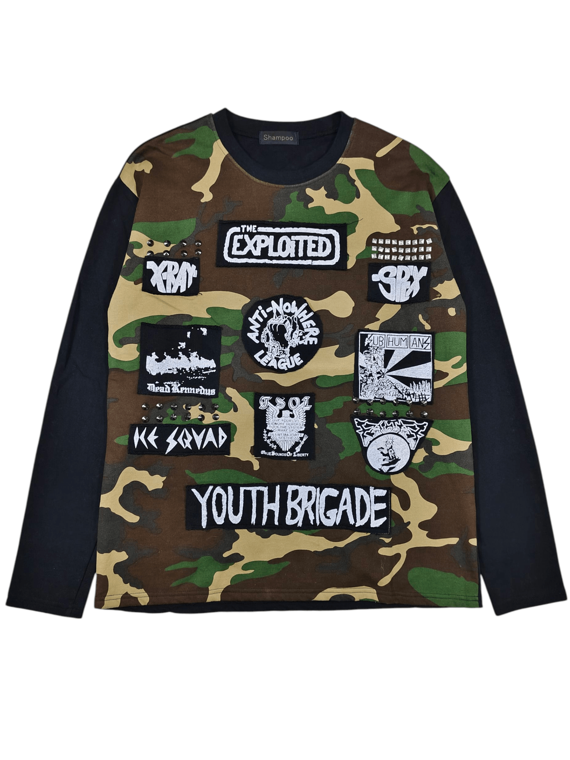 Japanese Brand Shampoo The Exploited Punk Pacth Studded Camouflage Size US M / EU 48-50 / 2 - 1 Thumbnail
