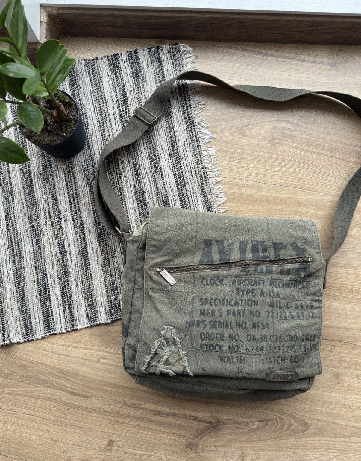 Avirex VINTAGE AVIREX USA ARCHIVE ARMY CROSSBODY SHOULDER BAG MEN Size ONE SIZE - 5 Thumbnail