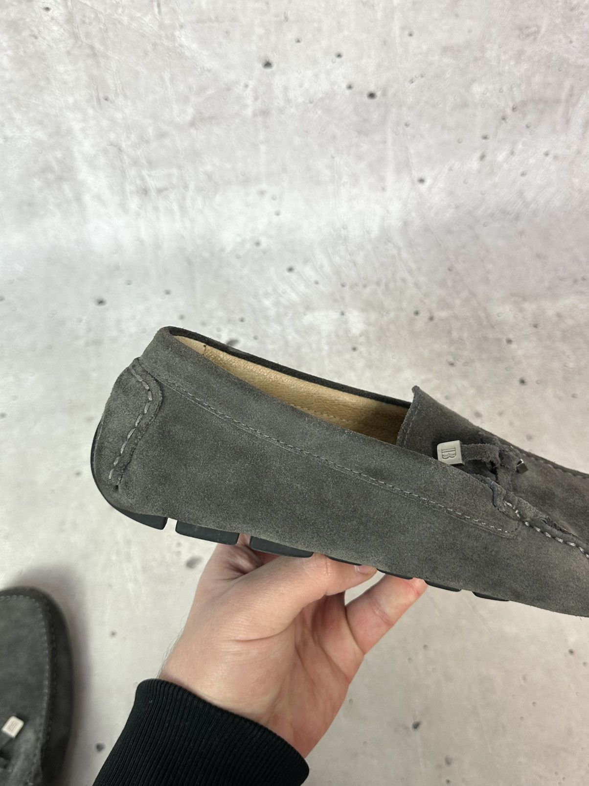 Balmain Balmain Paris Suede Grey Men’s Moccasin Shoes Size US 11 / EU 44 - 17 Thumbnail