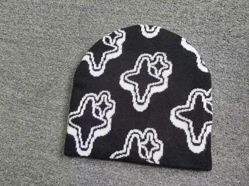 Other Stars All Over Graphic No Cuff Beanie Hat Black Size ONE SIZE - 2 Thumbnail