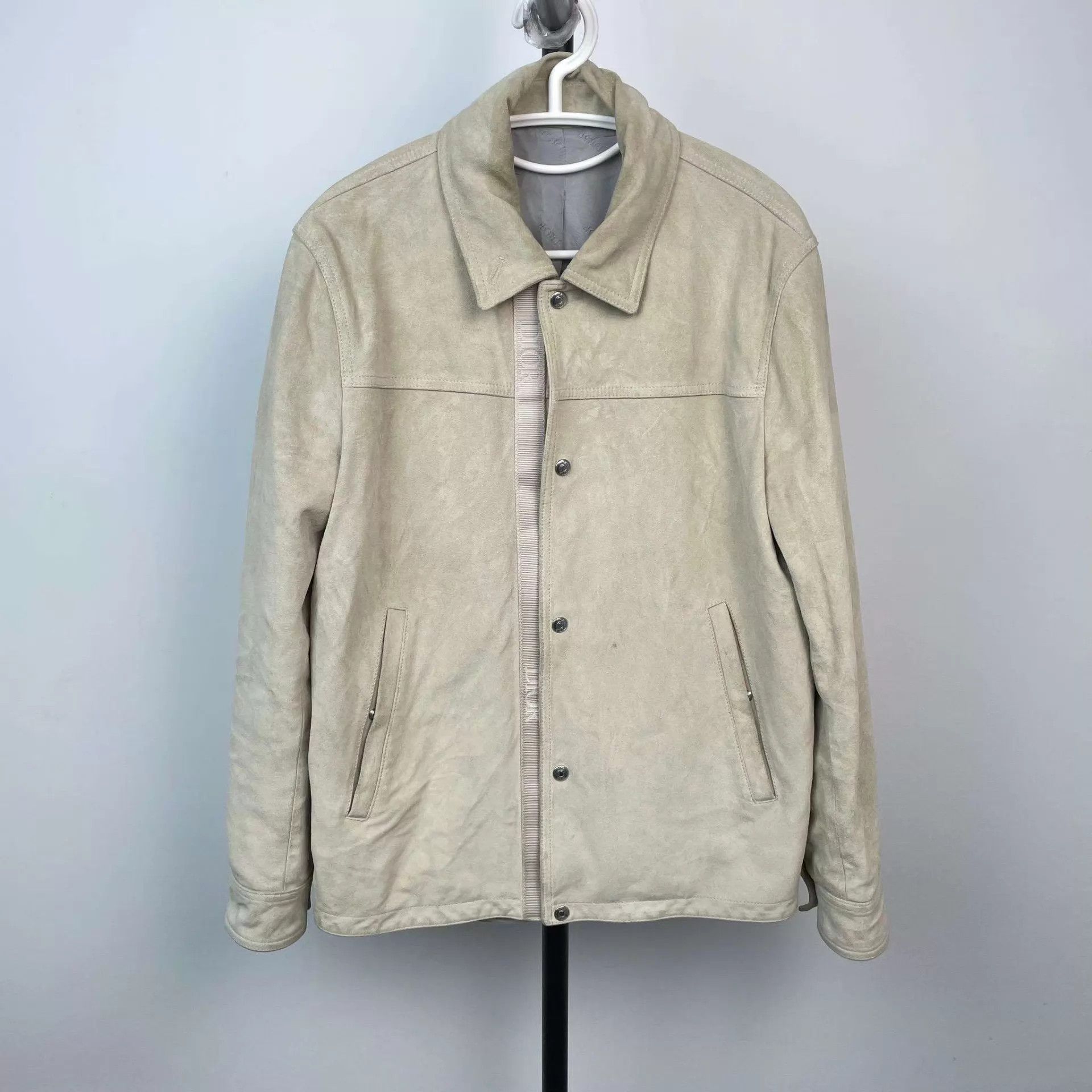Dior Dior Men's Gray Leather Jacket 48 Size US M / EU 48-50 / 2 - 1 Thumbnail