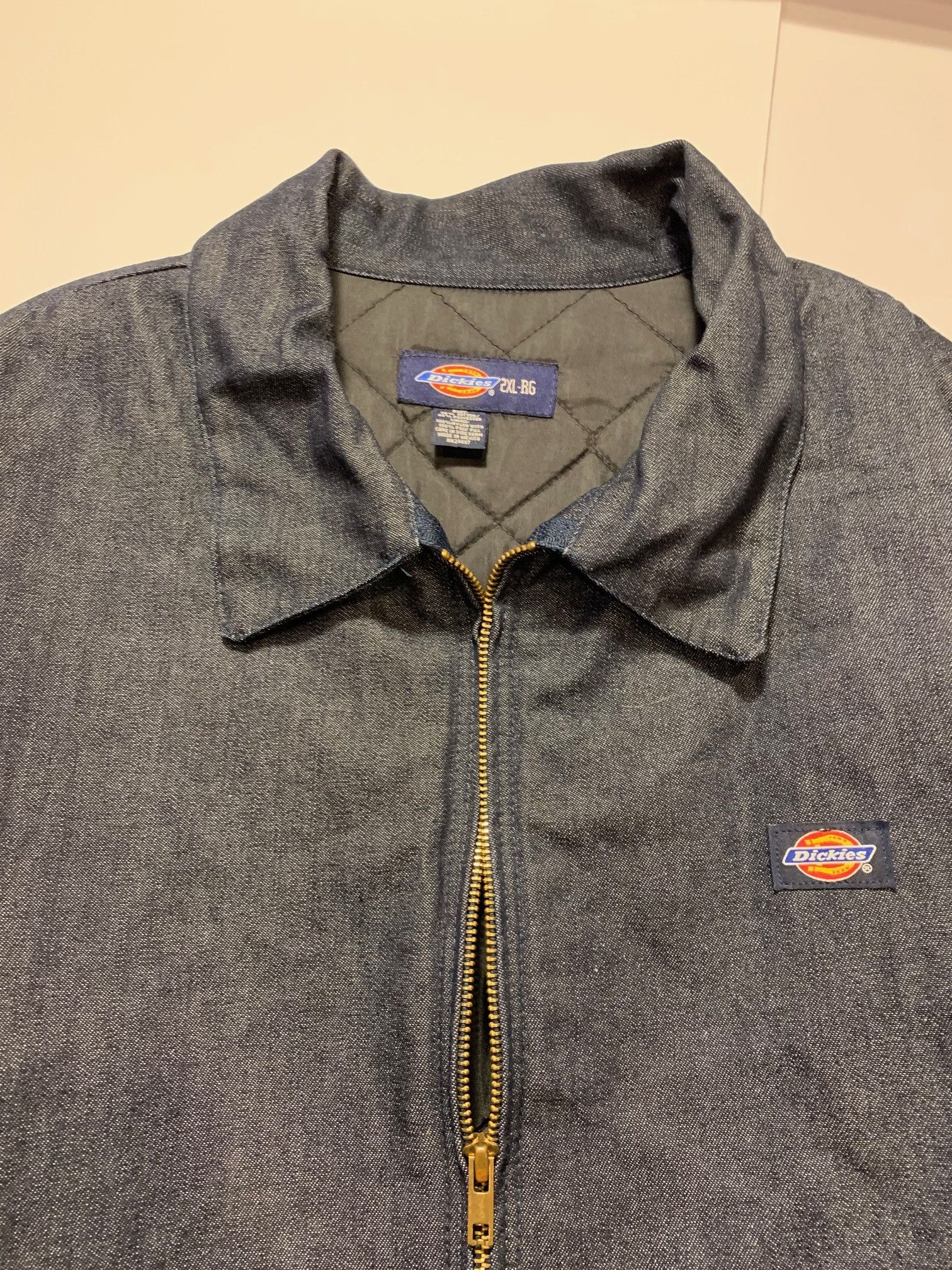 Dickies Vintage distressed deep indigo quilted work jacket dark navy Size US XXL / EU 58 / 5 - 5 Thumbnail