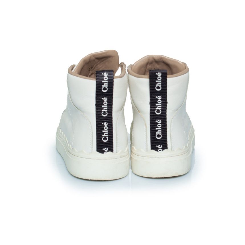 Chloe Chloe, Lauren high top trainers in white Size US 7 / IT 37 - 3 Thumbnail