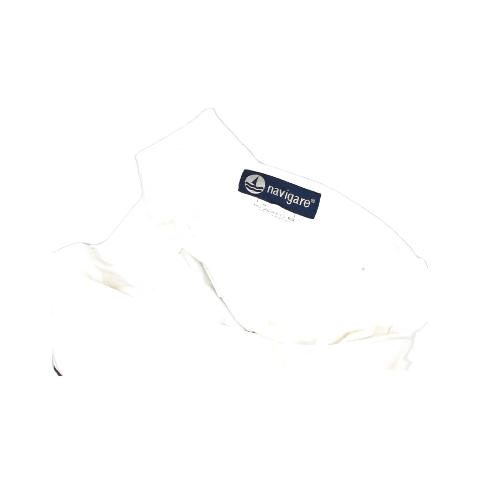 Vintage NAVIGARE Womens Chino Shorts W40 2XL White Cotton Classic Size 27" / US 4 / IT 40 - 3 Thumbnail
