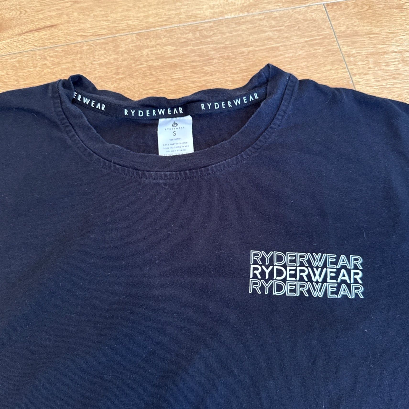 Vintage Ryderwear Co. Men's T-Shirt Small Black Cotton Short Sleeve Logo Workout Lifting Performance - Pre-owned Excellent Mens Size US S / EU 44-46 / 1 - 2 Thumbnail