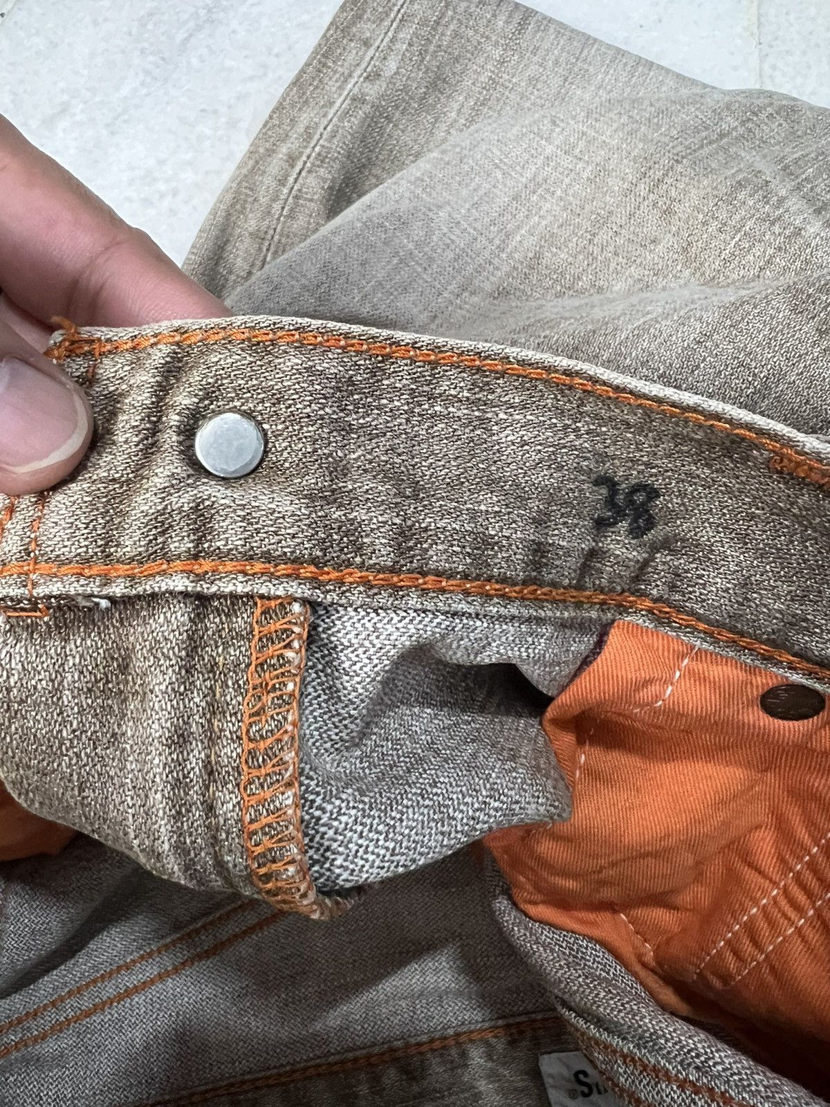 Levi's 💥BAGGY💥VINTAGE LEVIS 502 BROWN JEANS VERY RARE Size US 33 - 13 Thumbnail