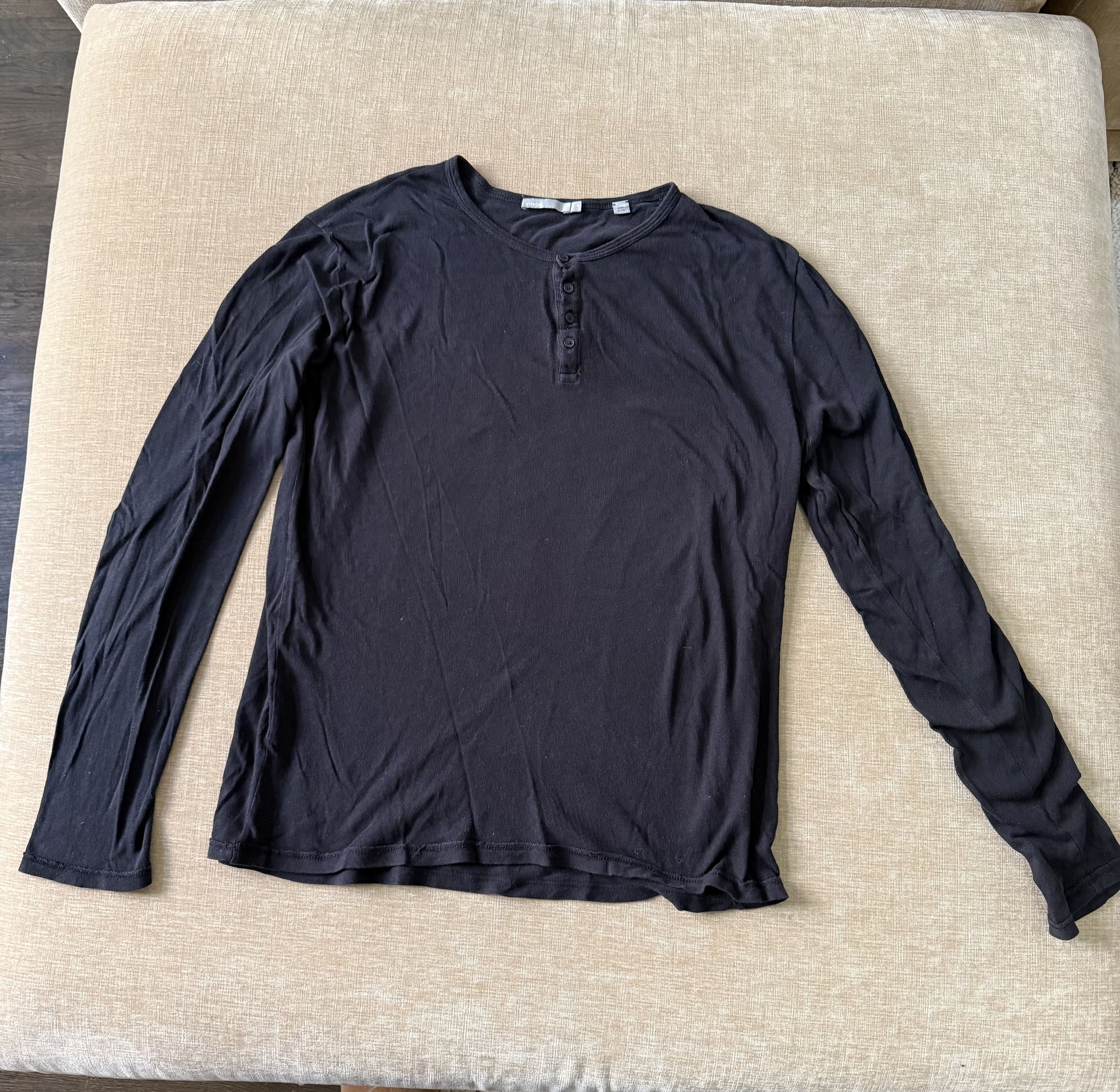 Vince Black Vince Henley Size US M / EU 48-50 / 2 - 3 Thumbnail