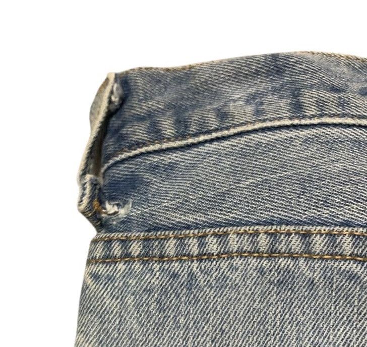 Levi's Vintage Levis 505 Regular Fit Faded Blue Jeans Distressed Size US 33 - 8 Thumbnail