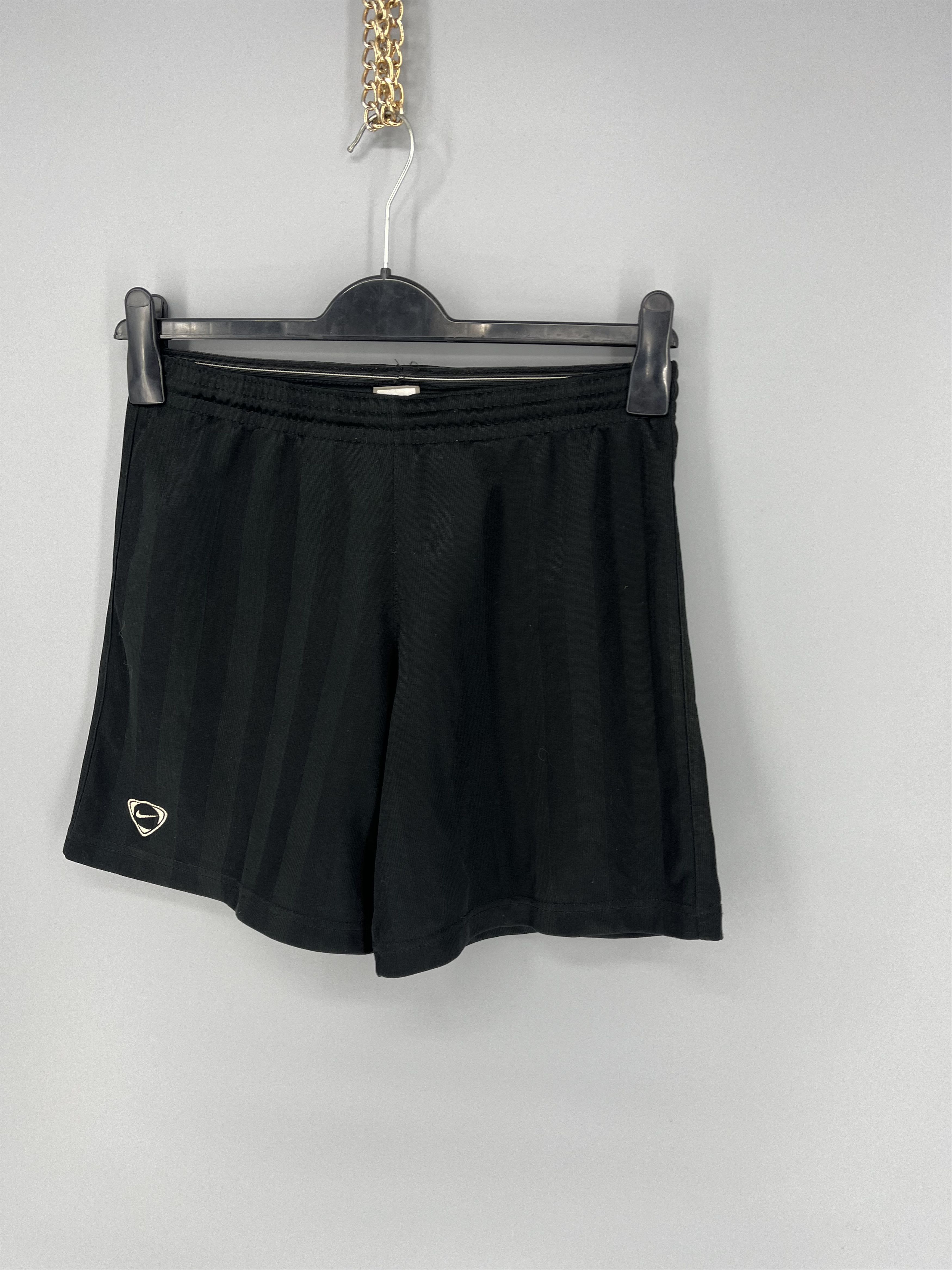 Nike 90s Vintage Nike Black Nylon Mini Swoosh Shorts Travis Style Size US 30 / EU 46 - 3 Thumbnail