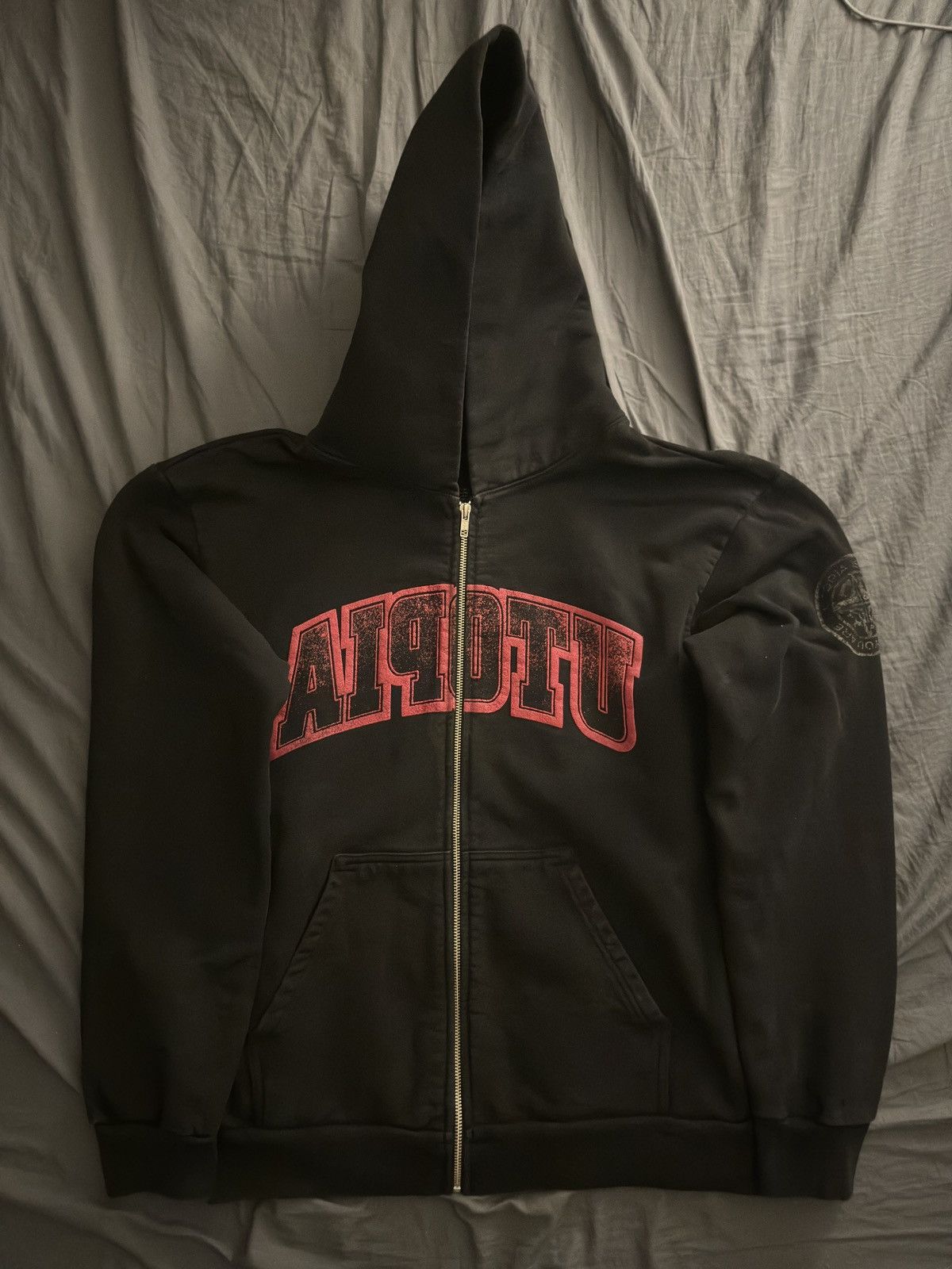 Travis Scott Reverse Utopia Zip Up Hoodie Jacket - Travis Scott | Grailed
