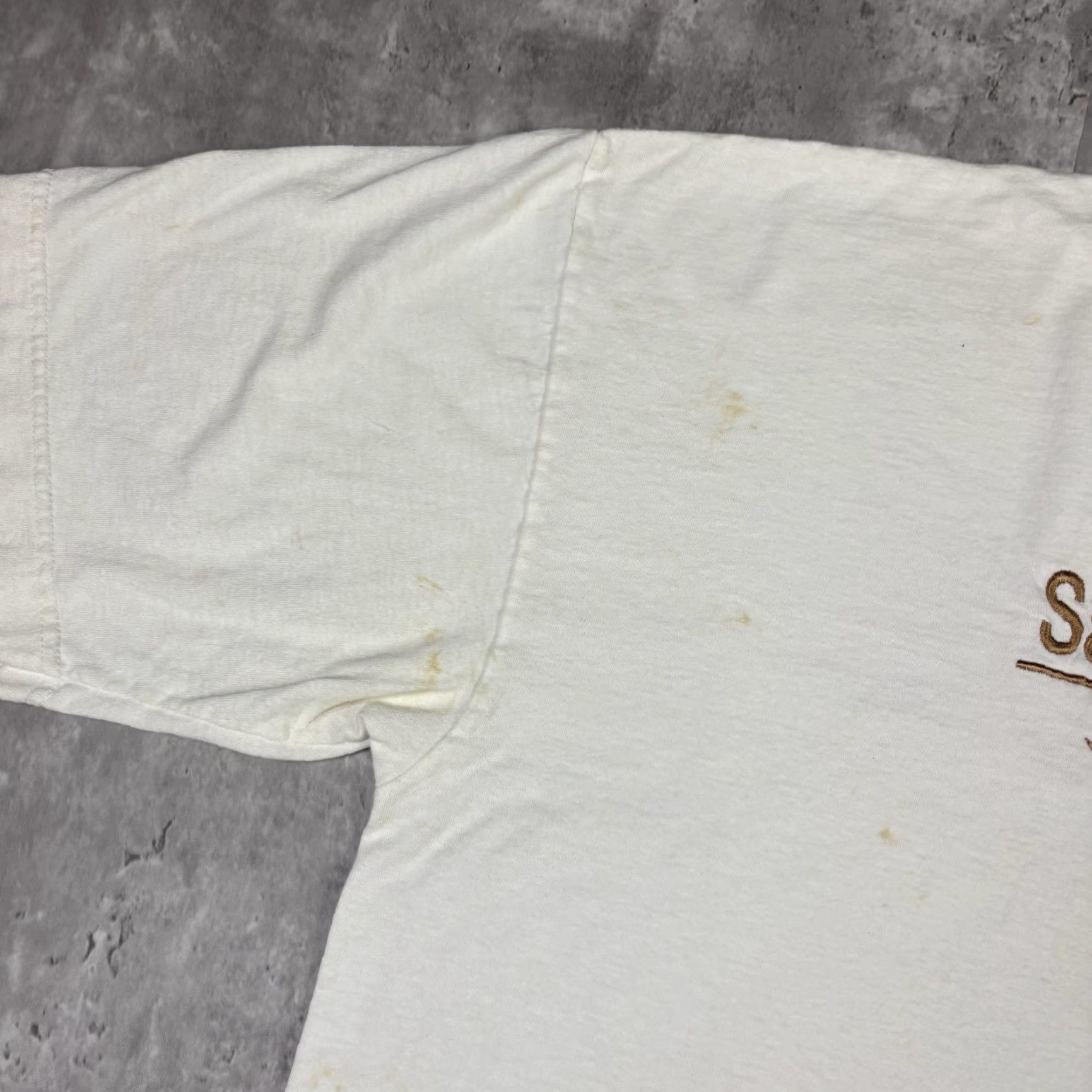 Vintage VINTAGE 90s San Diego Seaport Village T Shirt Embroidered Adult 2XL White Crew Neck Short Sleeve Mens Size US XXL / EU 58 / 5 - 5 Thumbnail