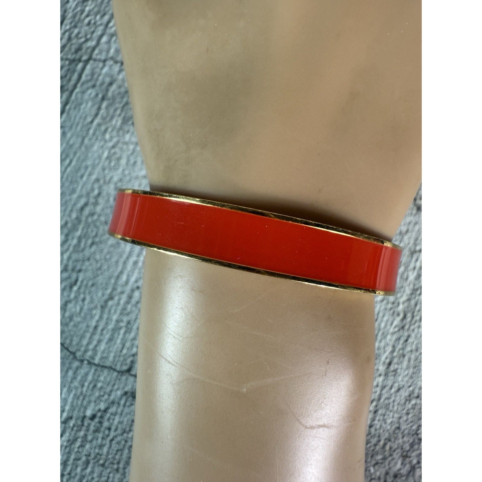 Kate Spade EUC Kate Spade Red Enamel Red Letter Day Gold Plated Bangle Size ONE SIZE - 2 Thumbnail
