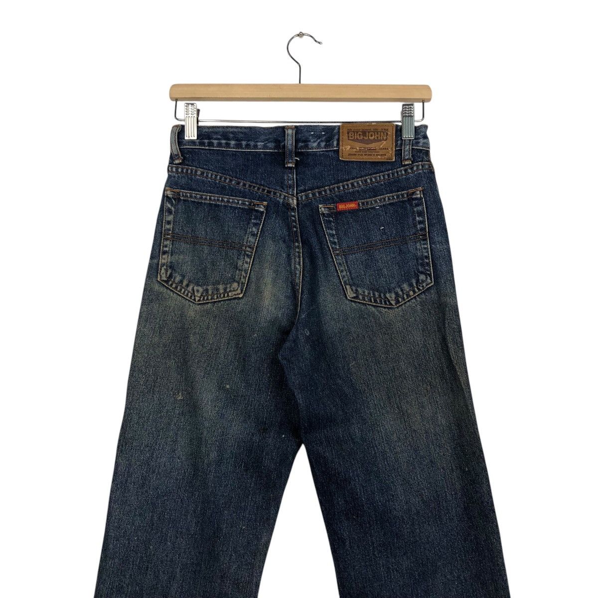 Japanese Brand 📌Vintage Denim Jeans Straight Cut Big John Indigo Blue Size 28" / US 6 / IT 42 - 12 Thumbnail