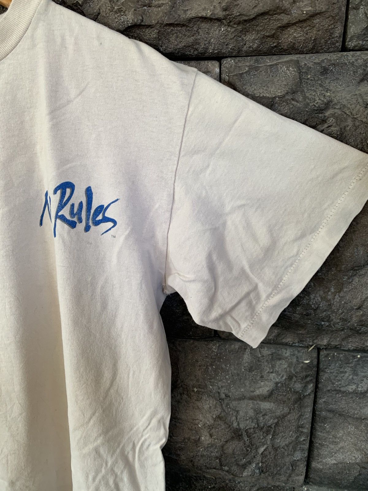 Vintage Vintage 90s No Rules Space Ball Alien Graphics T shirt Size US M / EU 48-50 / 2 - 4 Thumbnail