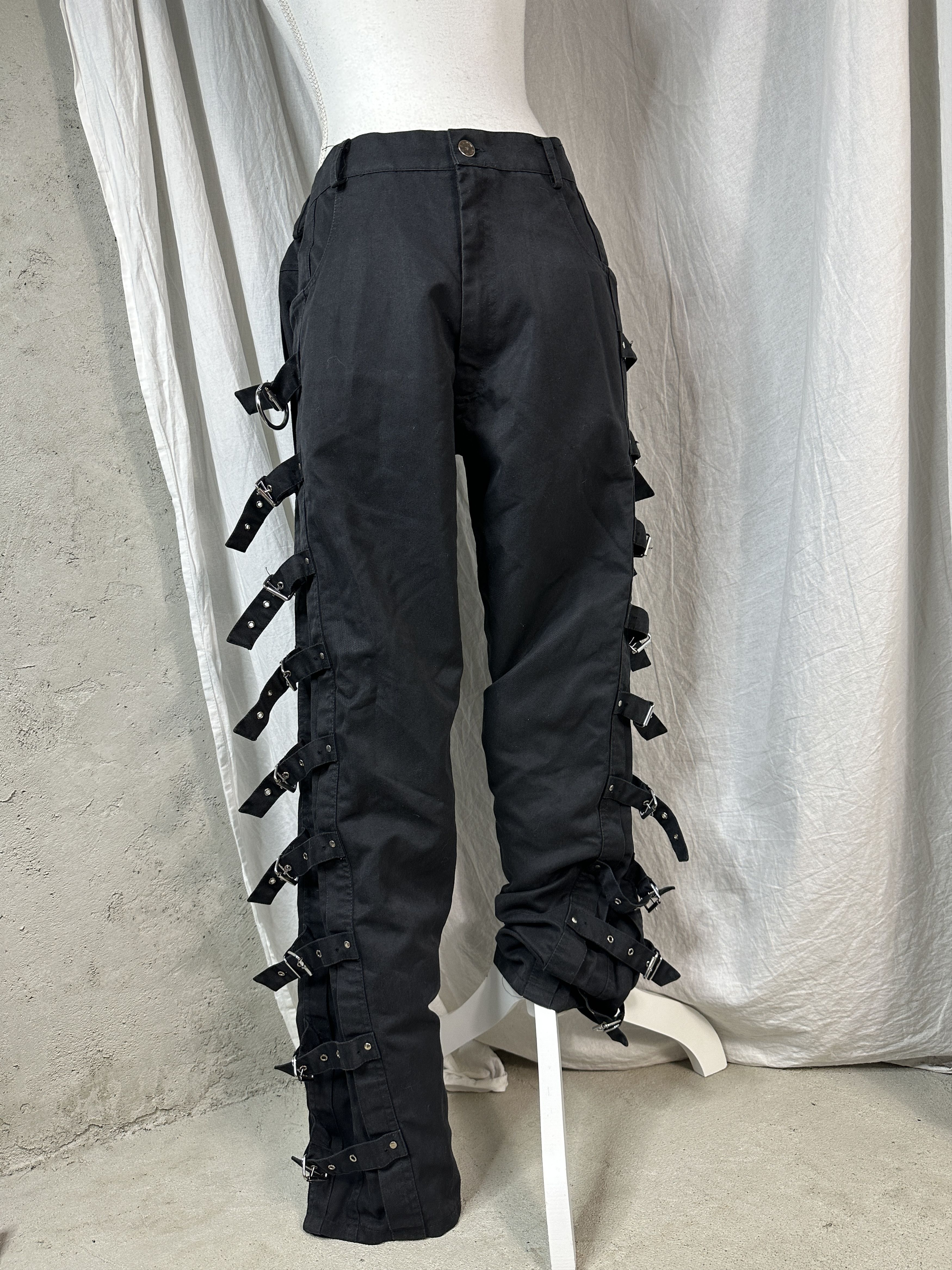 Vintage Goth Vintage Straps Trousers Size US 34 / EU 50 - 3 Thumbnail