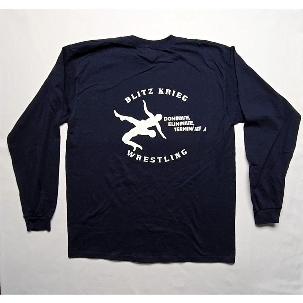 Anvil × Vintage Vintage Blitz Krieg Wrestling Anvil Graphic Black Large Tee Size US L / EU 52-54 / 3 - 1 Thumbnail