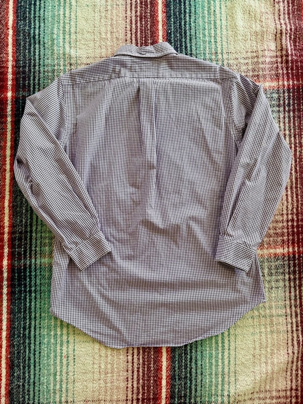 Ralph Lauren Men's Ralph Lauren Button Down Shirt Purple White Gingham M Size US M / EU 48-50 / 2 - 3 Thumbnail