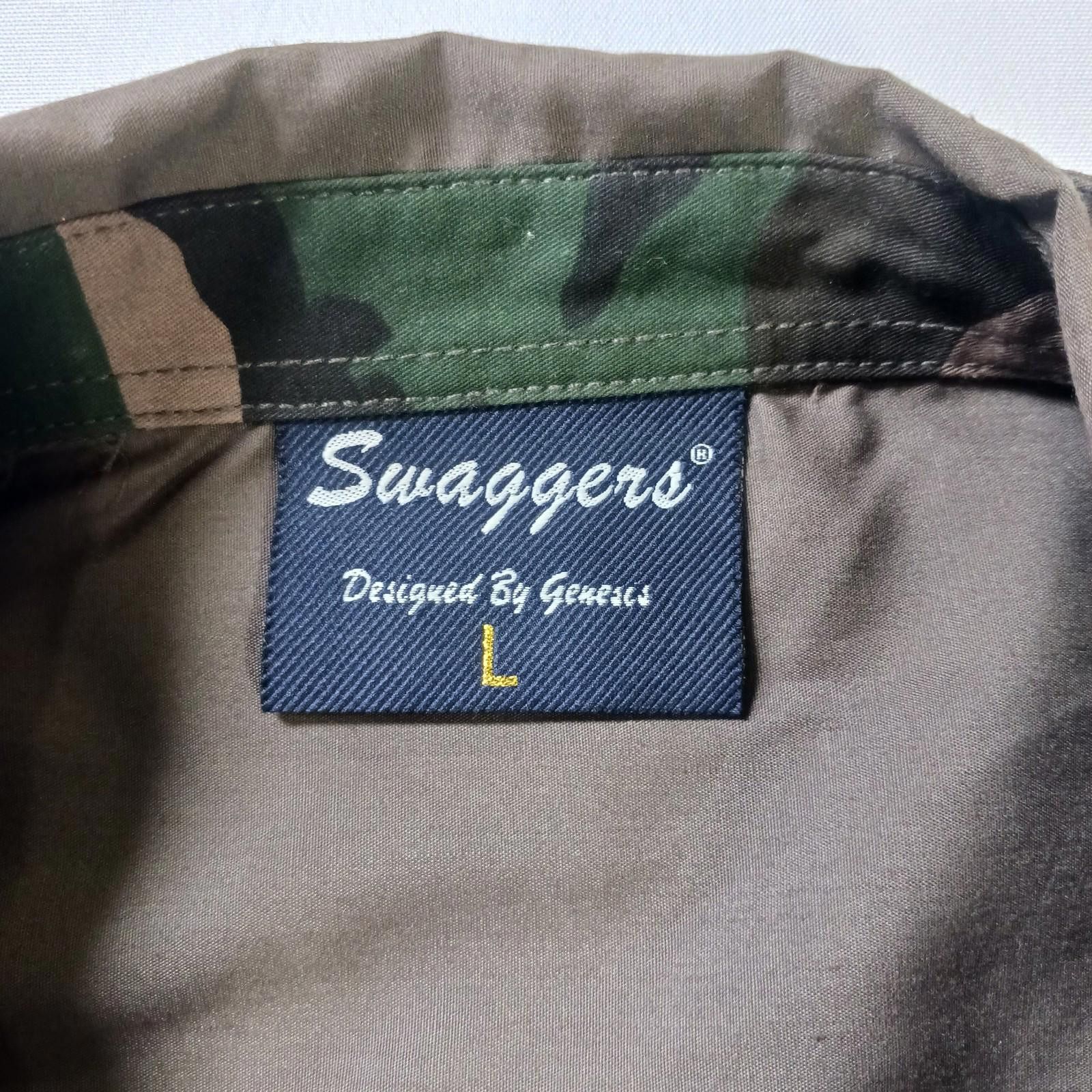 Swagger Swaggers designed by Genesis Men's XL Button Up Green Shirt Size US L / EU 52-54 / 3 - 4 Thumbnail