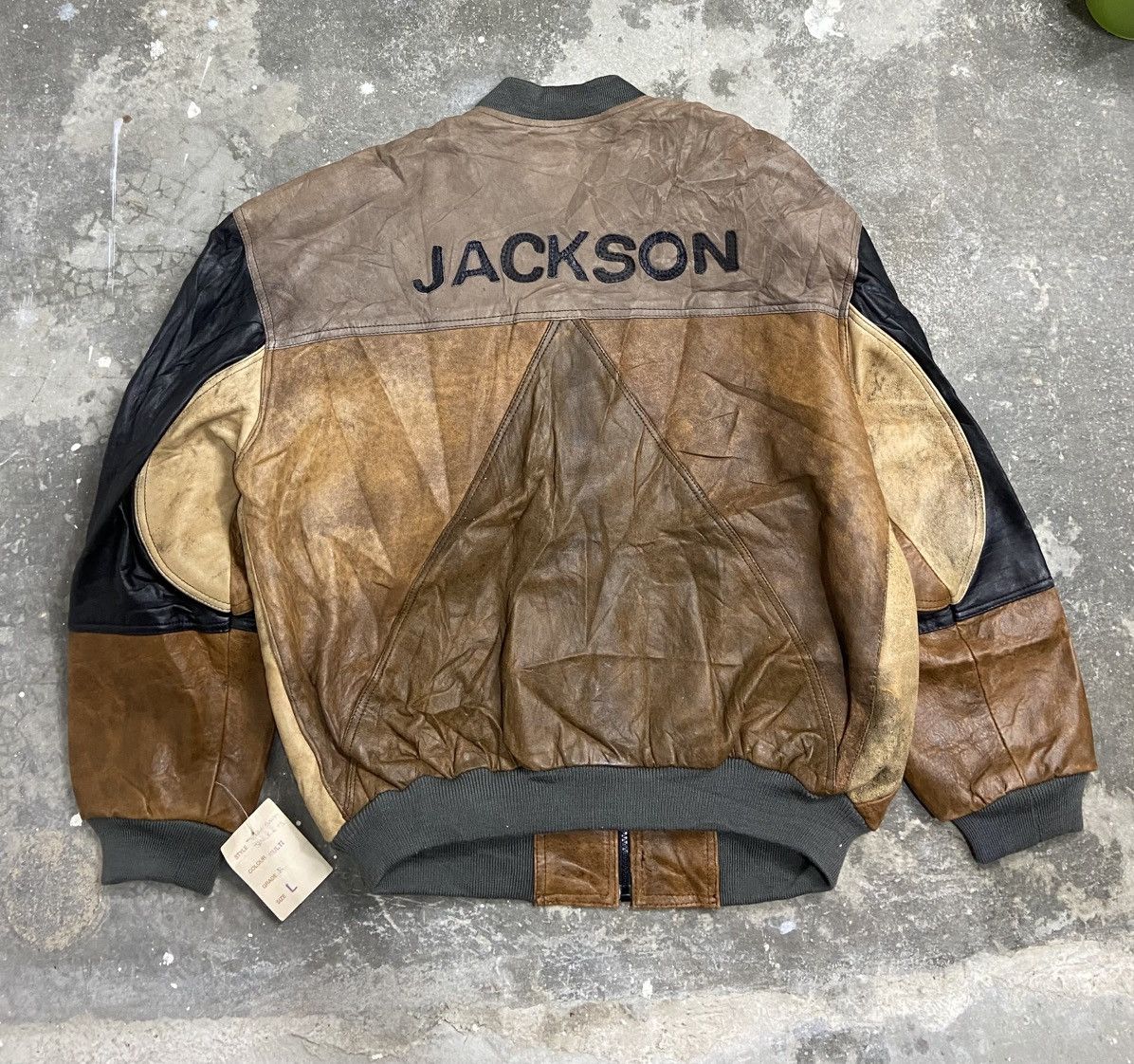 Genuine Leather JACKSON SHEEP LEATHER JACKET. Size US L / EU 52-54 / 3 - 4 Thumbnail
