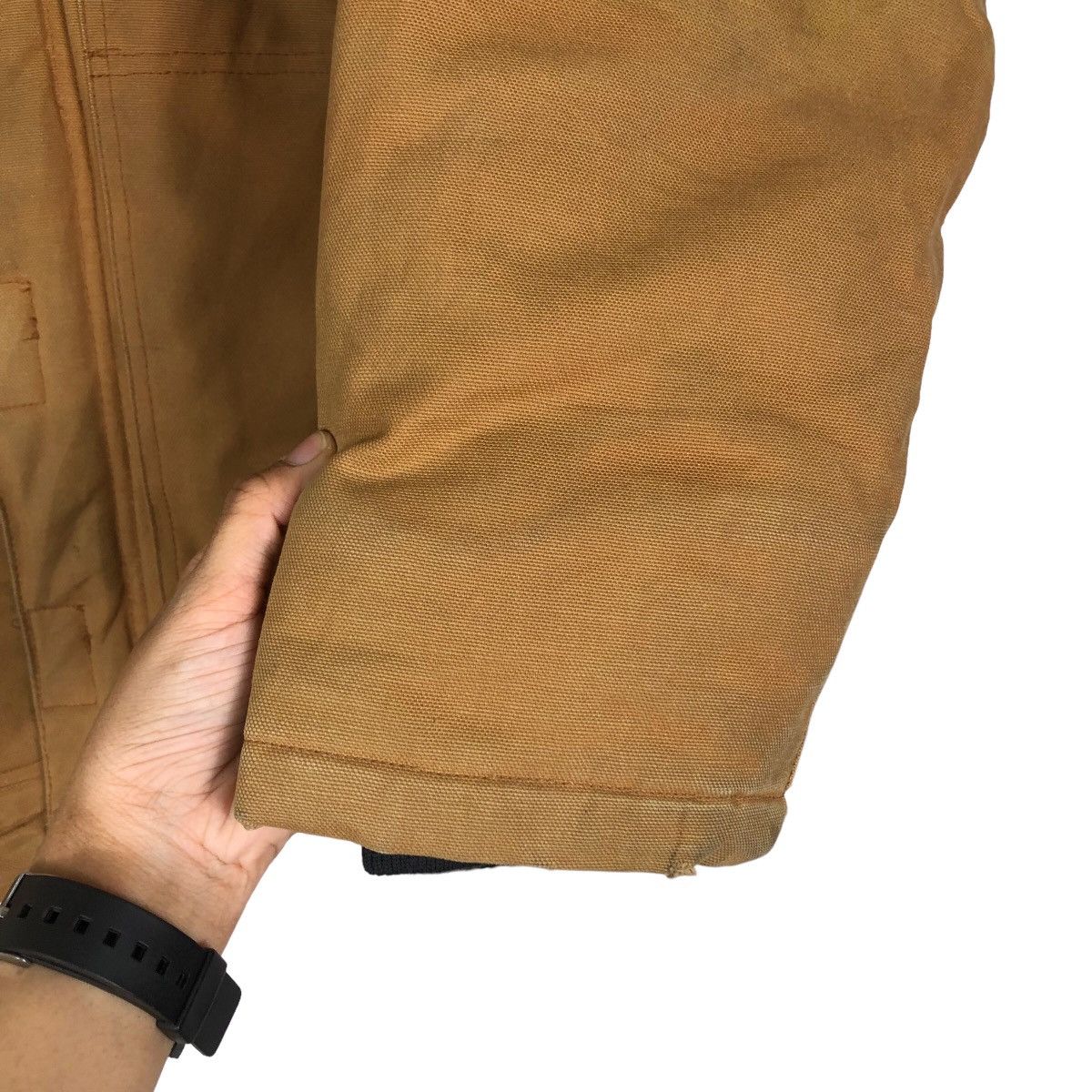 Garment Reproduction of Workers Vintage Wear Guard Chore Duck Canvas Bomber Jacket Carhartt Size US S / EU 44-46 / 1 - 15 Thumbnail