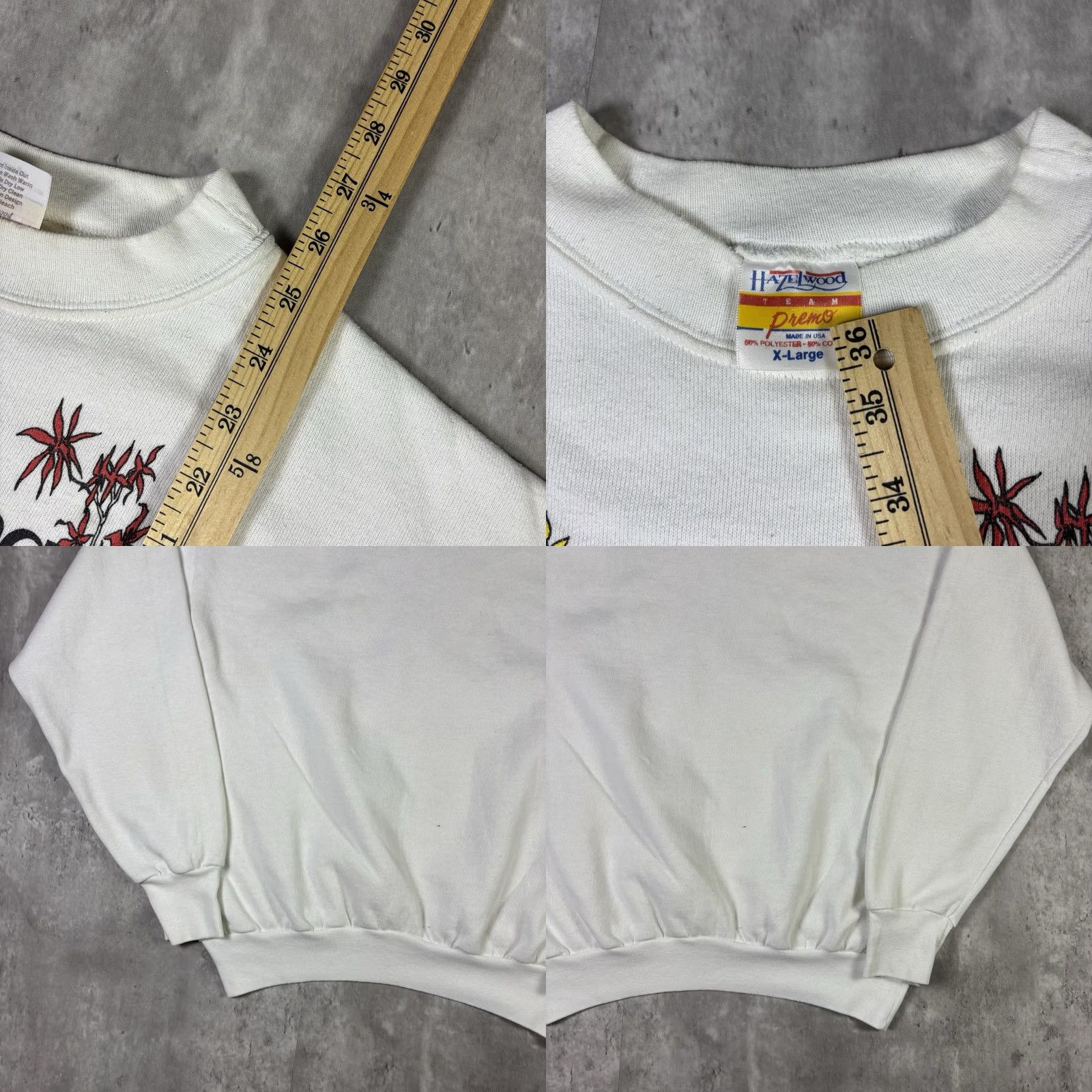 Vintage VINTAGE Arizona Flower Nature Art Pullover Crewneck Sweatshirt XL White 90s Men Heavyweight Cotton Fleece Graphic Print Logo 90s Theme/Pattern Solid Size US XL / EU 56 / 4 - 9 Thumbnail