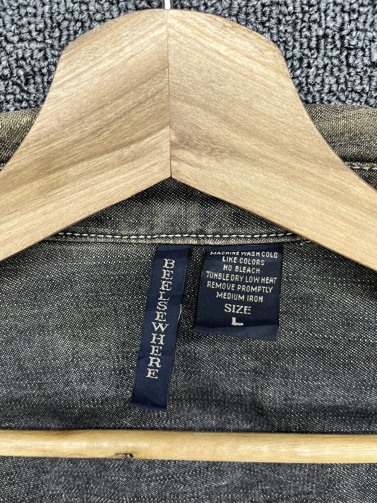 Japanese Brand Vintage Beelse Where Japanese Denim Trashed Zip Up Jacket Size US L / EU 52-54 / 3 - 7 Thumbnail