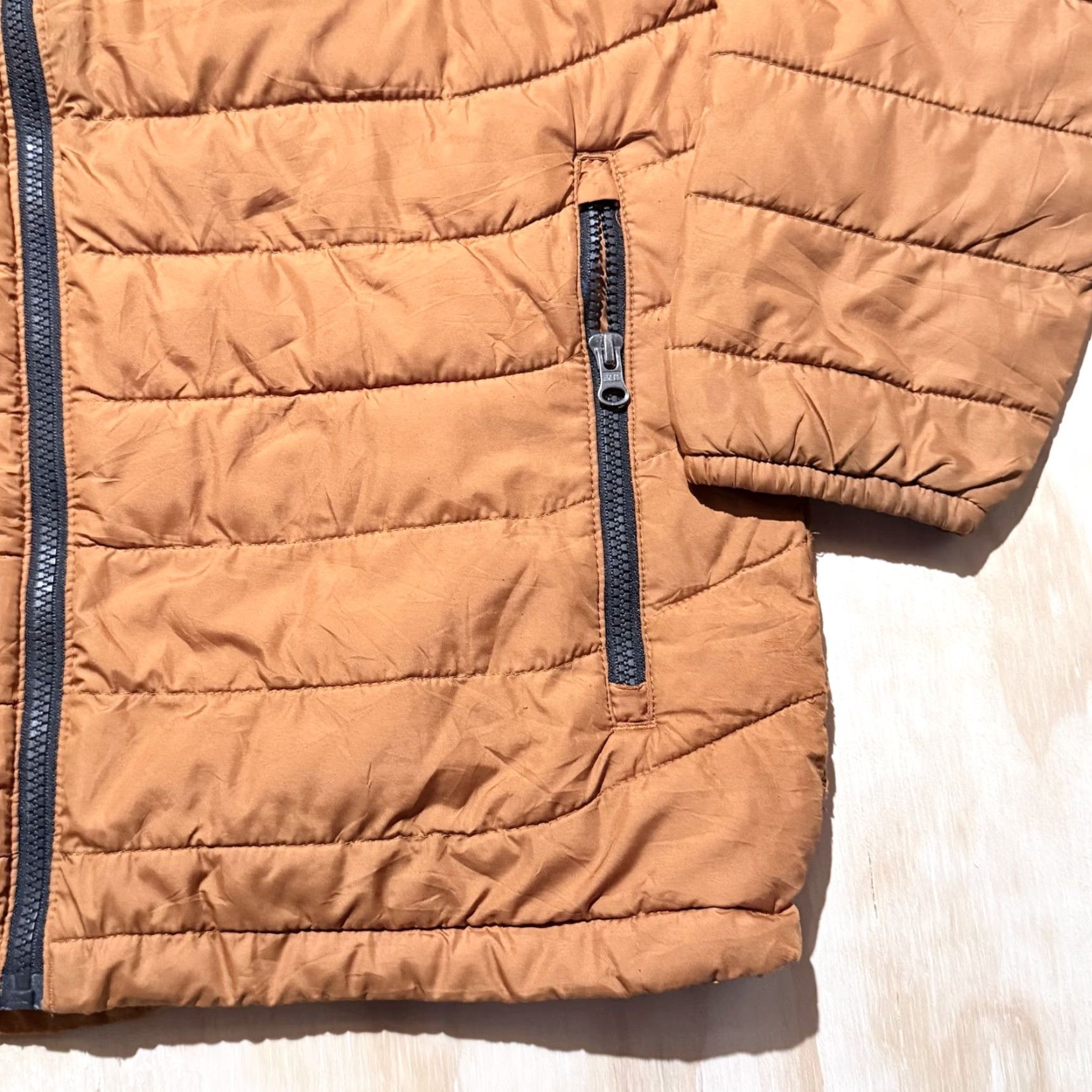 Vintage Columbia Powder Lite Insulated Full Zip Jacket Orange Black Men Medium Jacket Size US M / EU 48-50 / 2 - 7 Thumbnail