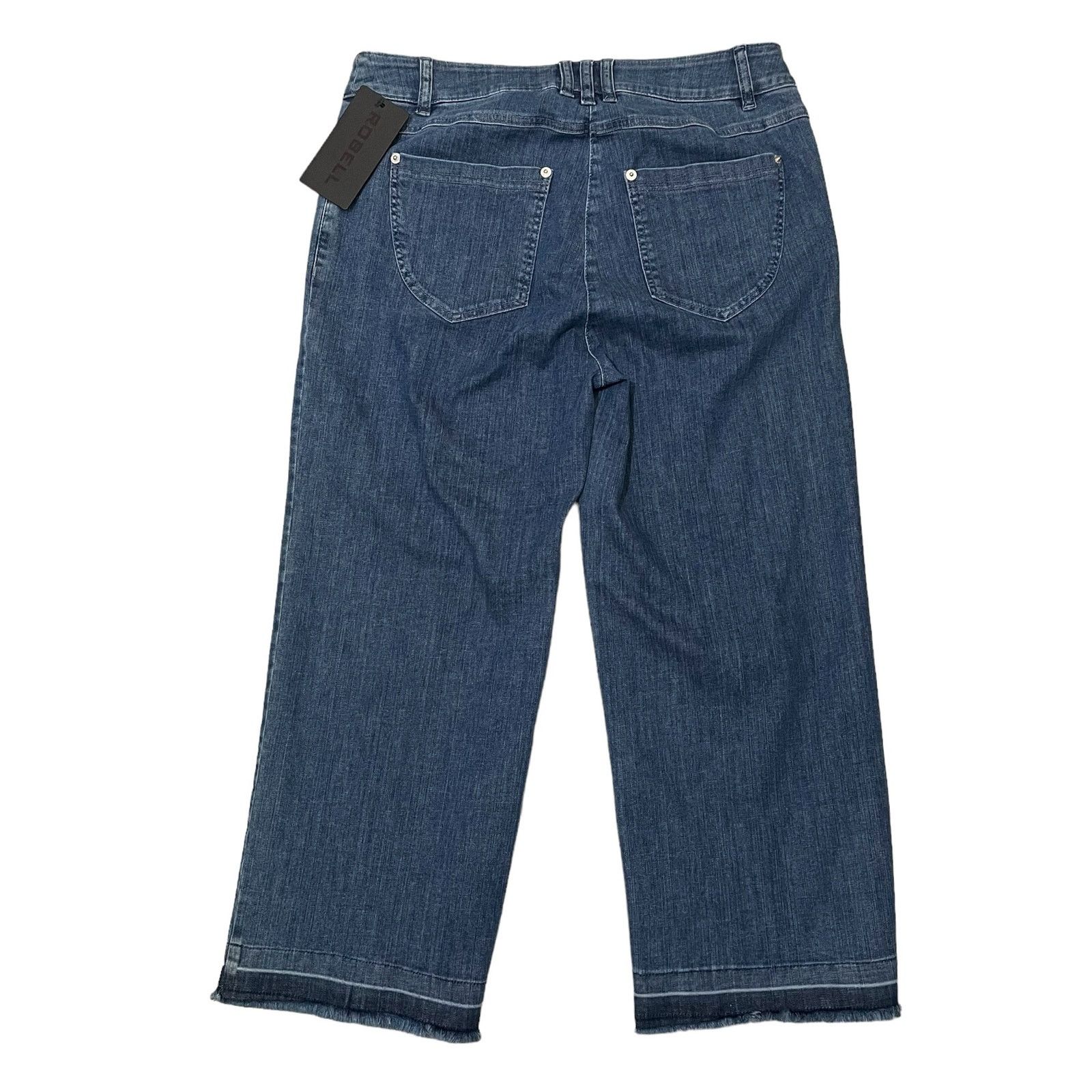 Other Robell Culotte Cropped Trouser Jeans Raw Hem 64 Blue Size 8 Size 30" / US 8 / IT 44 - 12 Thumbnail