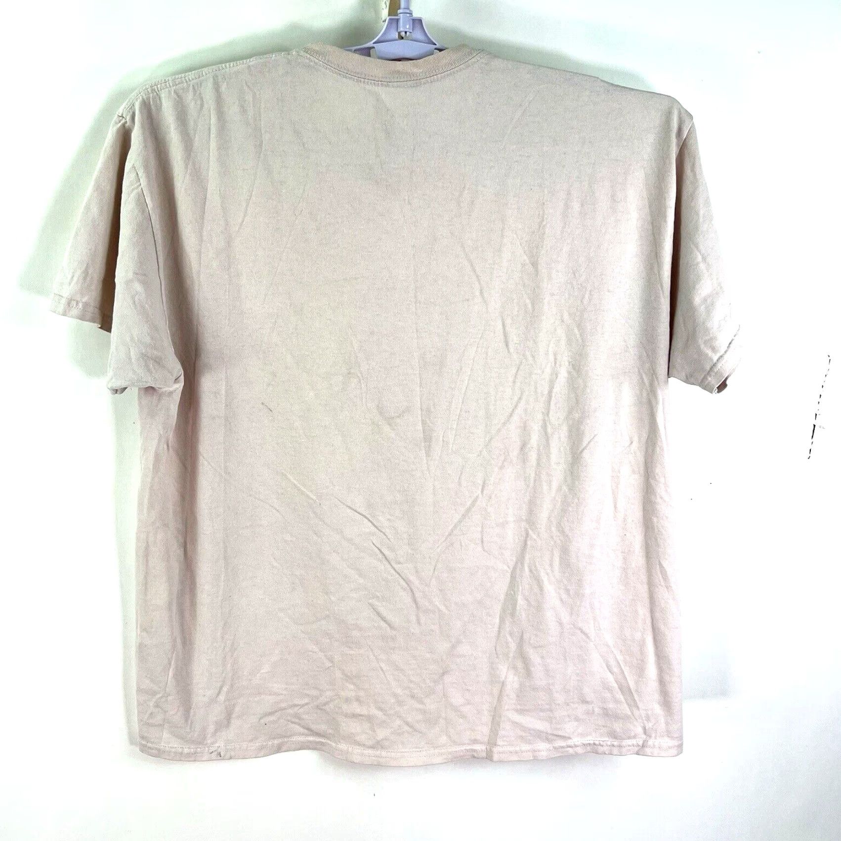 RHODE Steven Rhodes Don't Talk To Strangers T-Shirt Mens XL Beige Cotton Jersey Logo Graphic Print 90s Space Funny Size US XL / EU 56 / 4 - 4 Thumbnail