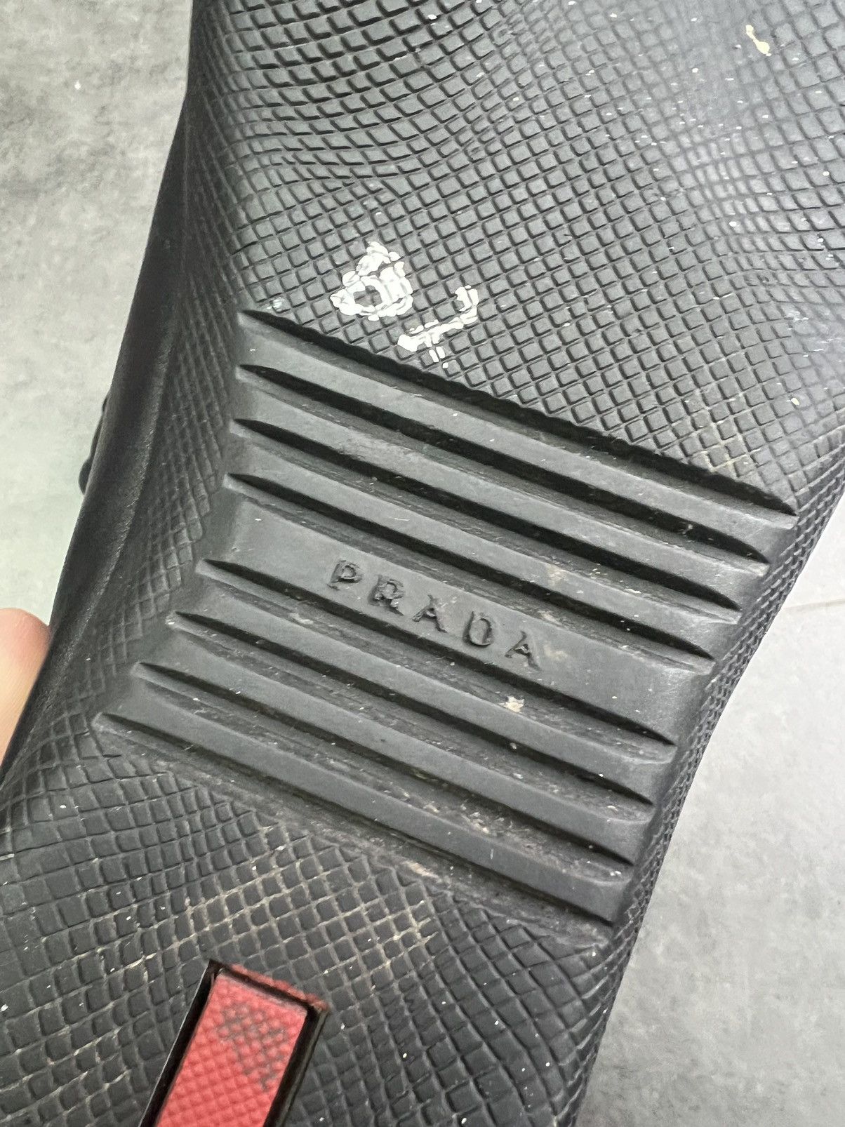 Prada × Vintage PRADA Low Top Sneakers 8US Black Leather American Cup style Size US 8 / EU 41 - 12 Thumbnail